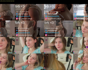 beckymartens — 74 minute Chaturbate female cam show recording, 720p, Jan 31, 2024