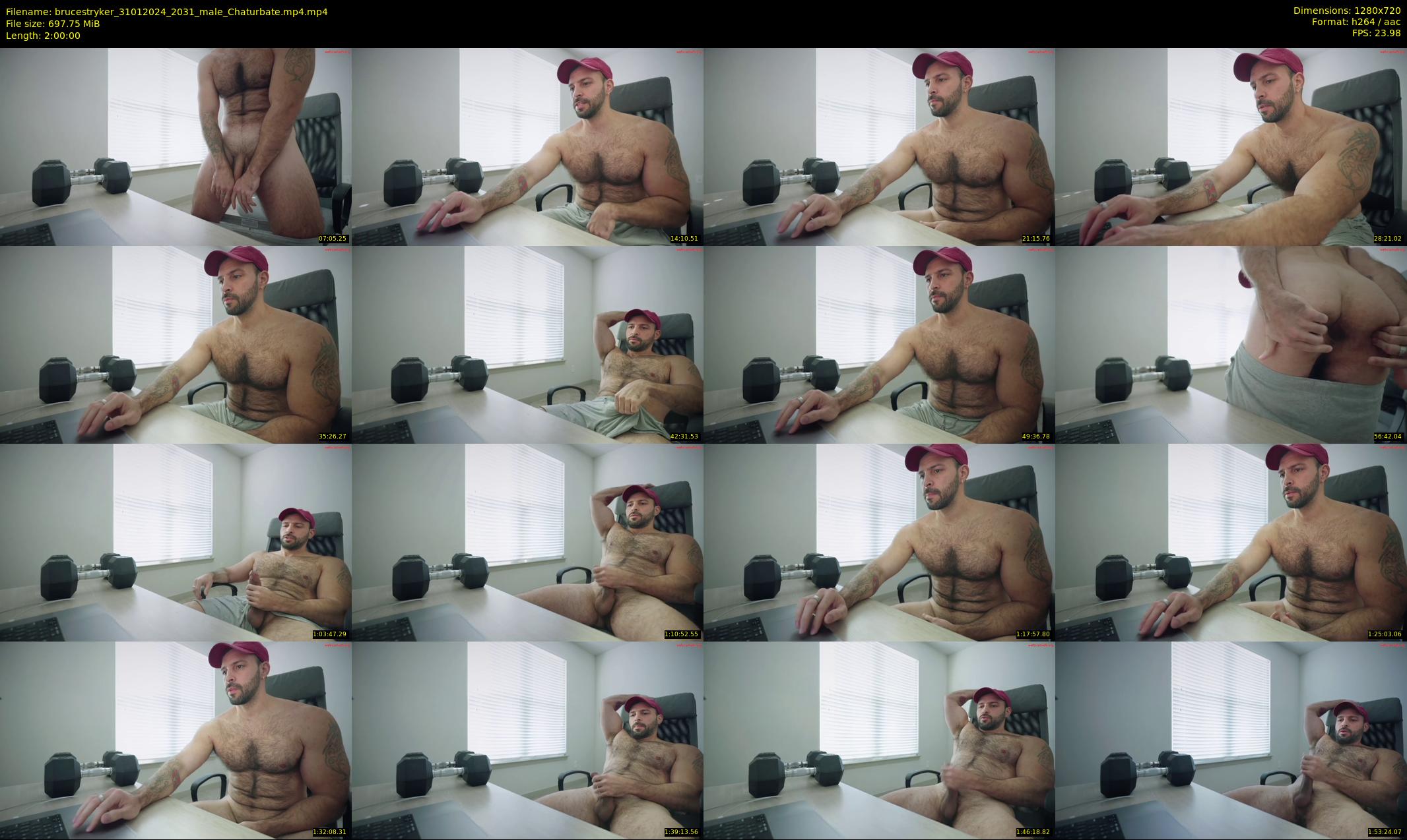 brucestryker — 120 minute Chaturbate male cam show recording, 720p, Jan 31, 2024