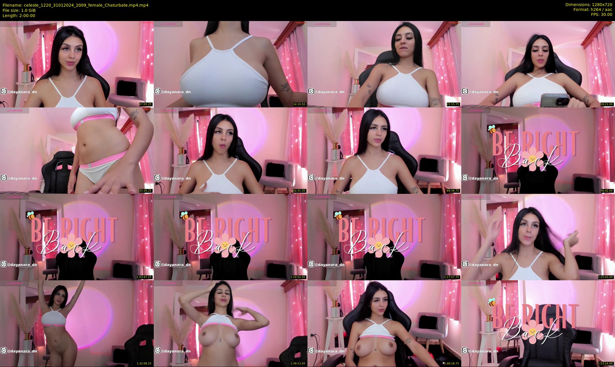 celeste_1220 — 120 minute Chaturbate female cam show recording, 720p, Jan 31, 2024