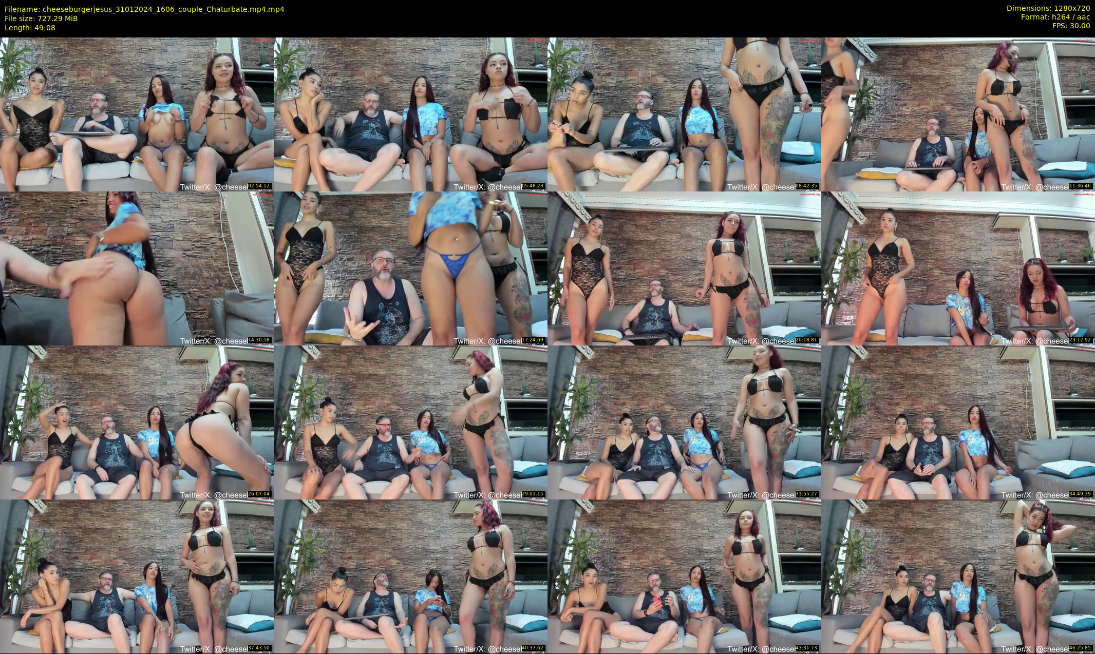 cheeseburgerjesus — 50 minute Chaturbate couple cam show recording, 720p, Jan 31, 2024
