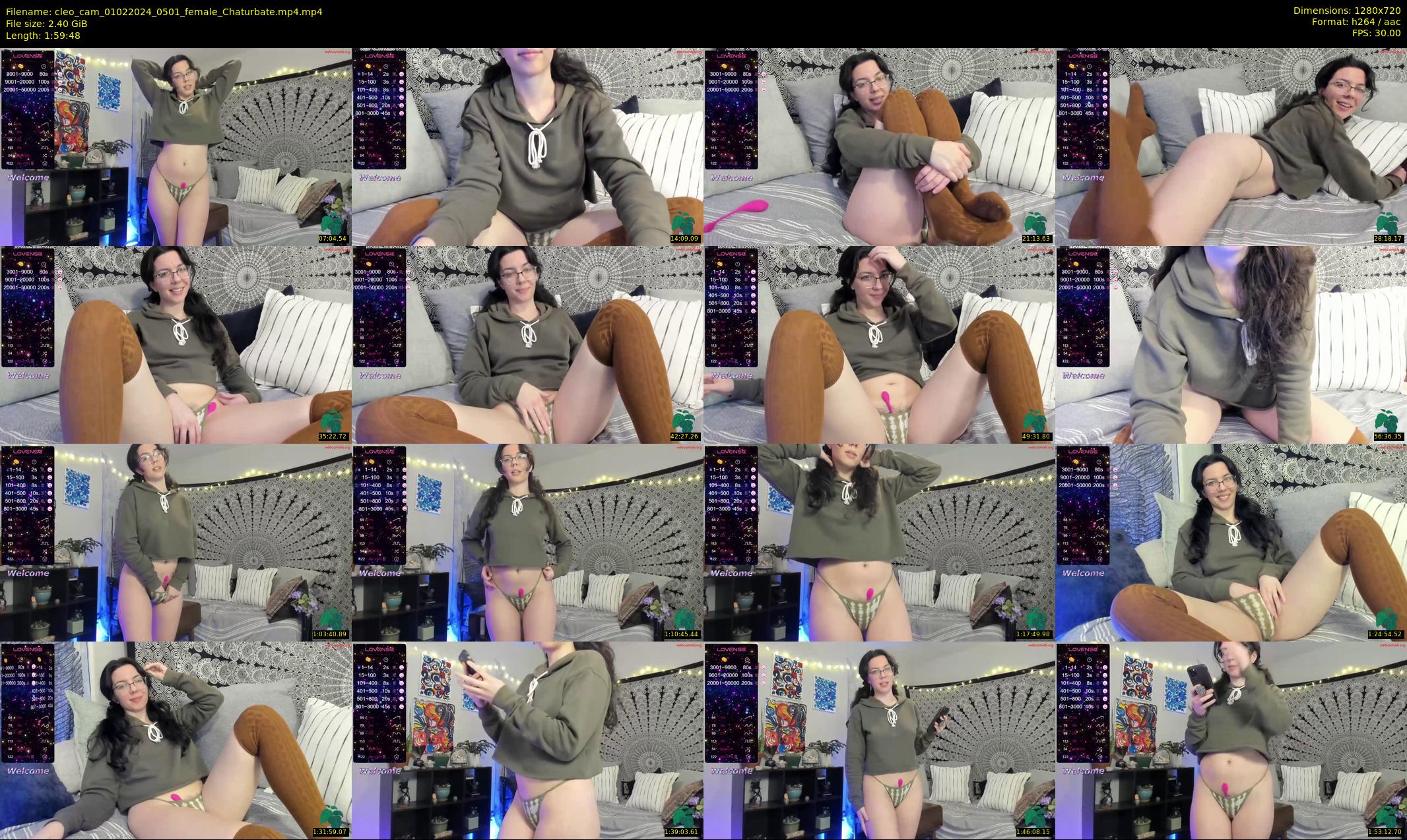 cleo_cam — 120 minute Chaturbate female cam show recording, 720p, Feb 1, 2024