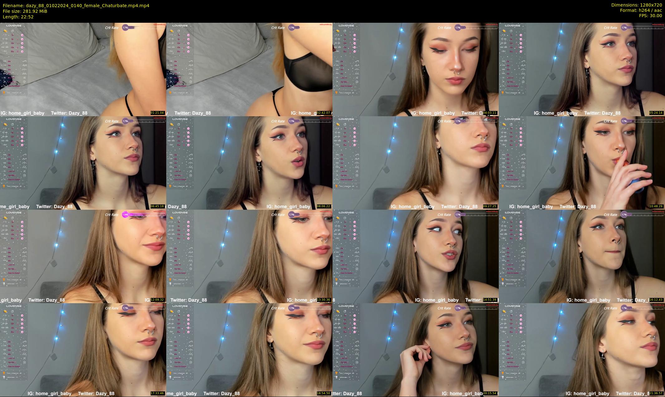 dazy_88 — 23 minute Chaturbate female cam show recording, 720p, Feb 1, 2024