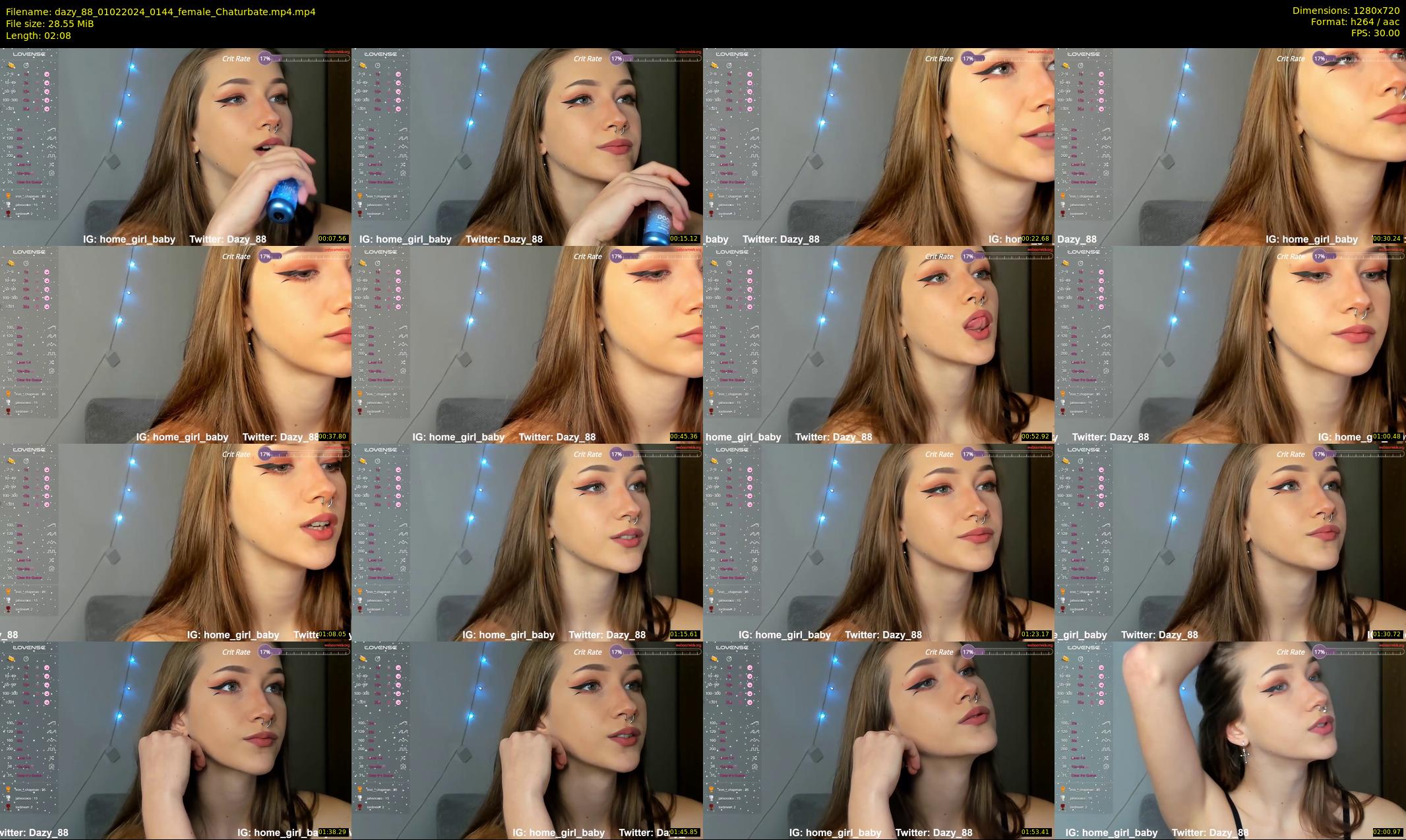 dazy_88 — 3 minute Chaturbate female cam show recording, 720p, Feb 1, 2024
