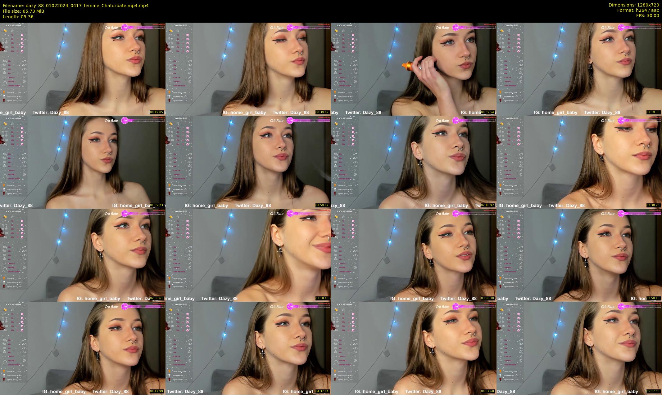 dazy_88 — 6 minute Chaturbate female cam show recording, 720p, Feb 1, 2024