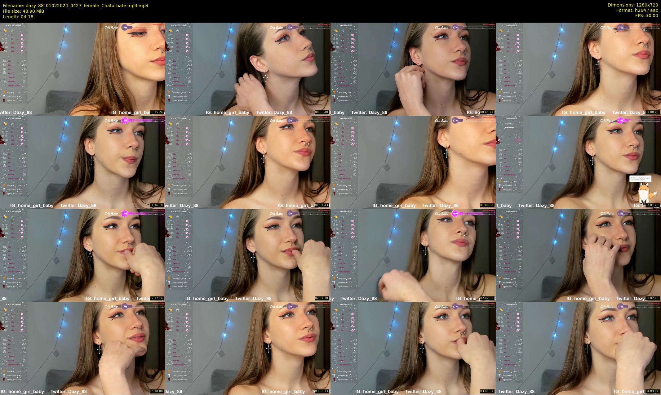 dazy_88 — 5 minute Chaturbate female cam show recording, 720p, Feb 1, 2024