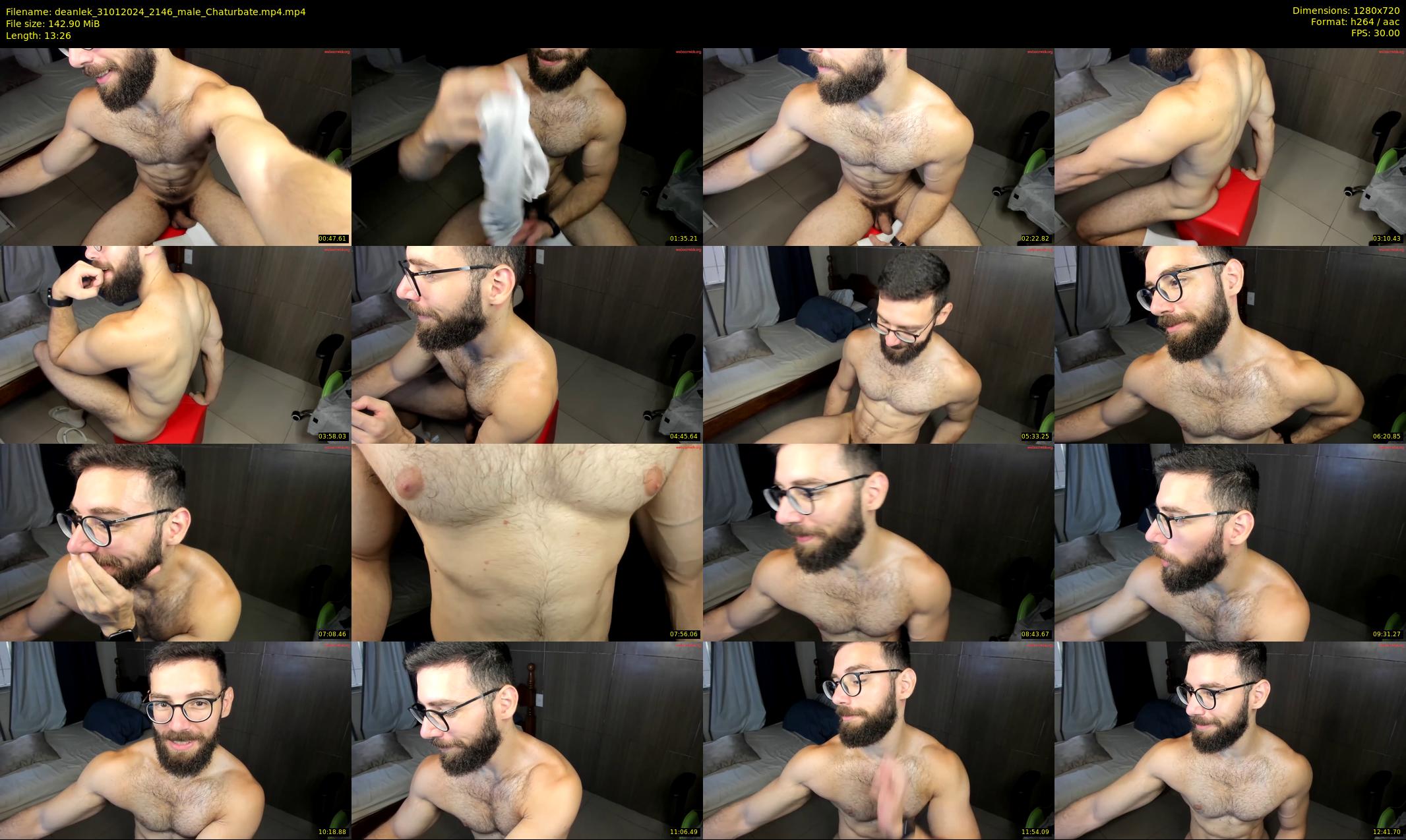 deanlek — 14 minute Chaturbate male cam show recording, 720p, Jan 31, 2024