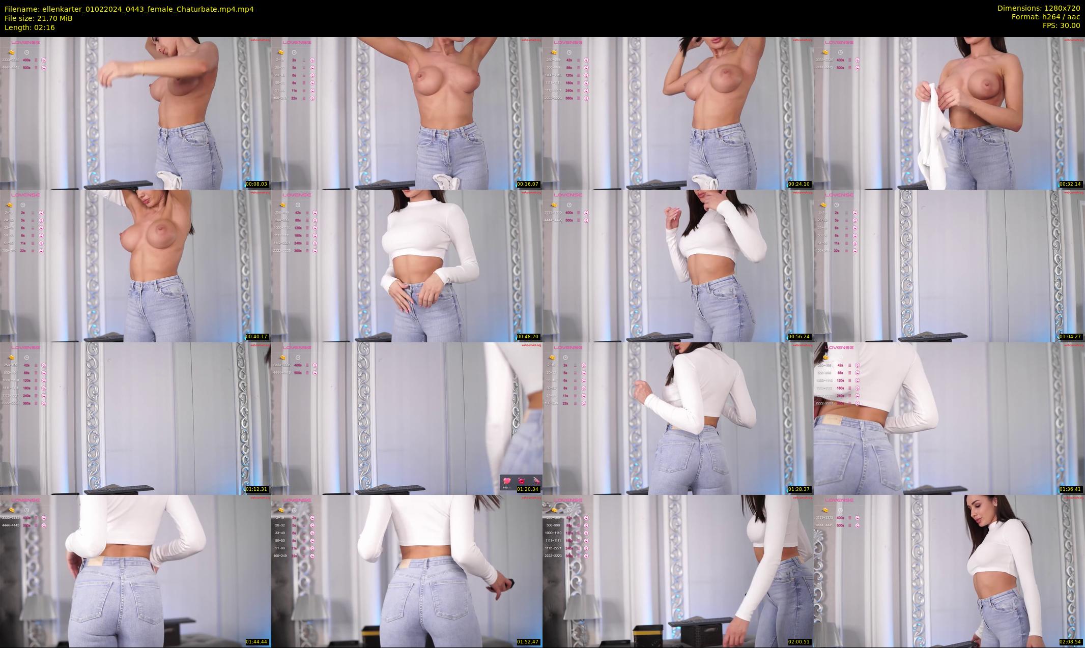 ellenkarter — 3 minute Chaturbate female cam show recording, 720p, Feb 1, 2024