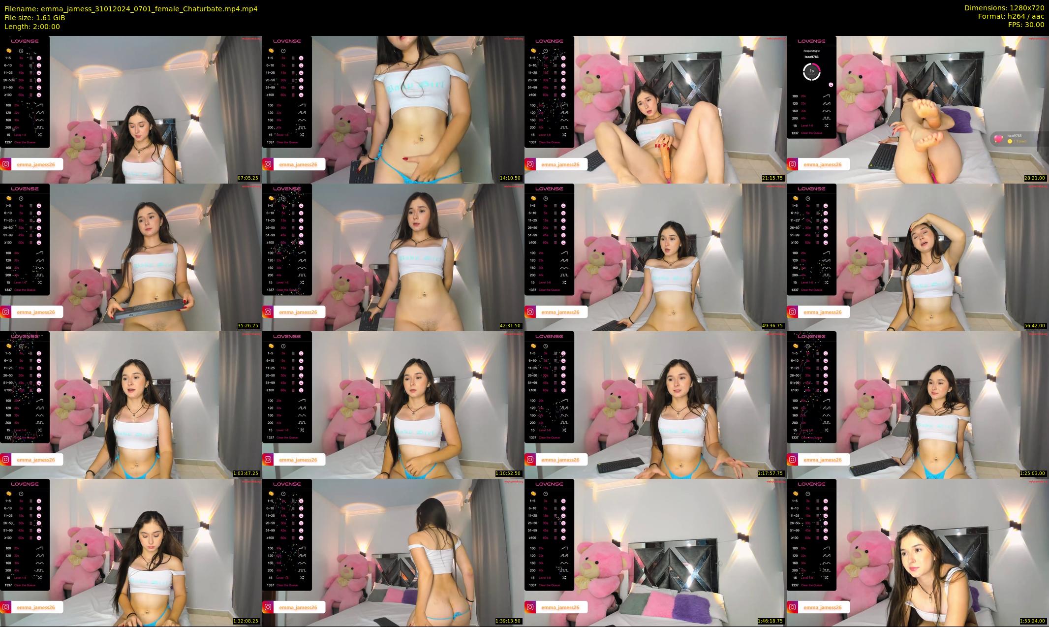 emma_jamess — 120 minute Chaturbate female cam show recording, 720p, Jan 31, 2024