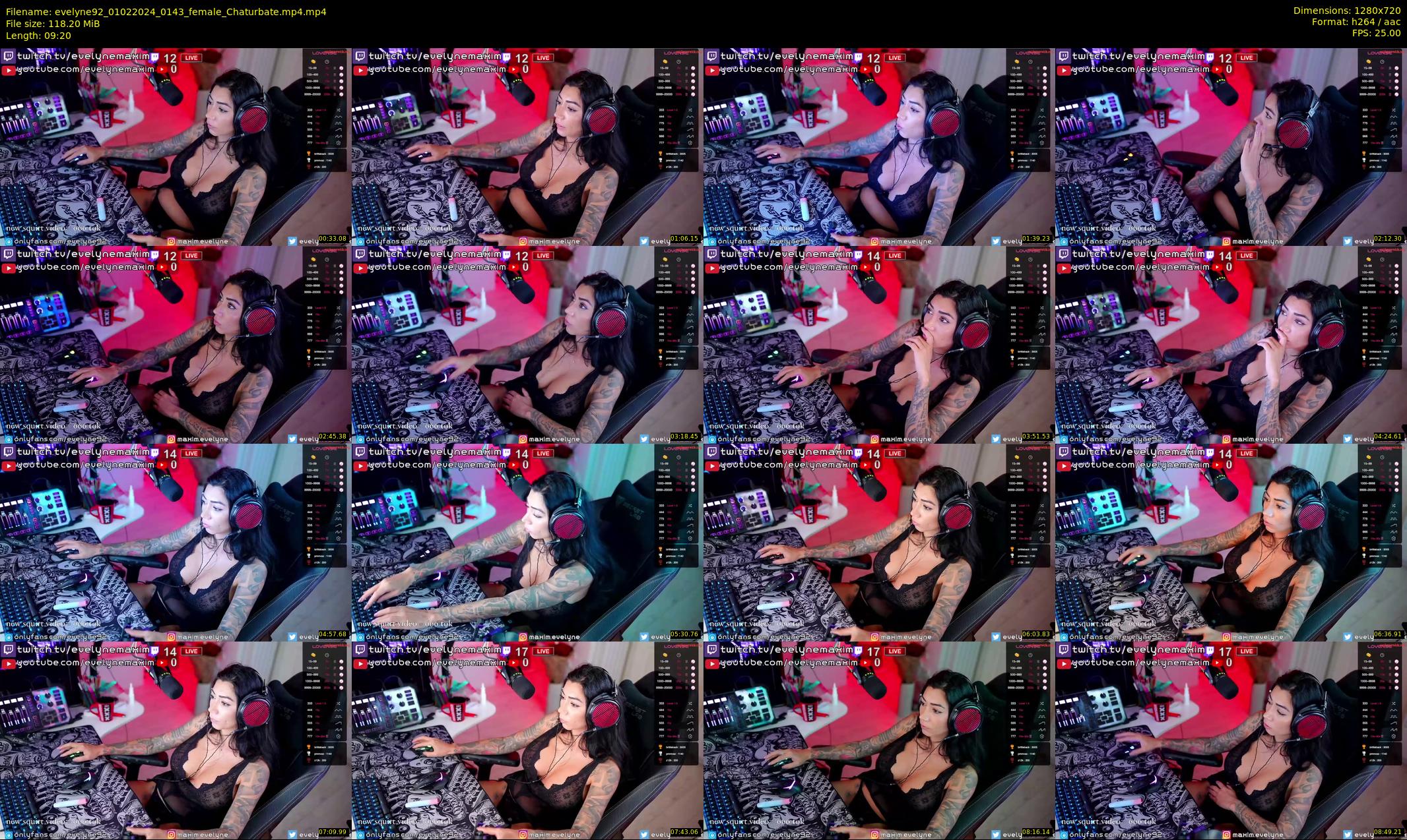 evelyne92 — 10 minute Chaturbate female cam show recording, 720p, Feb 1, 2024