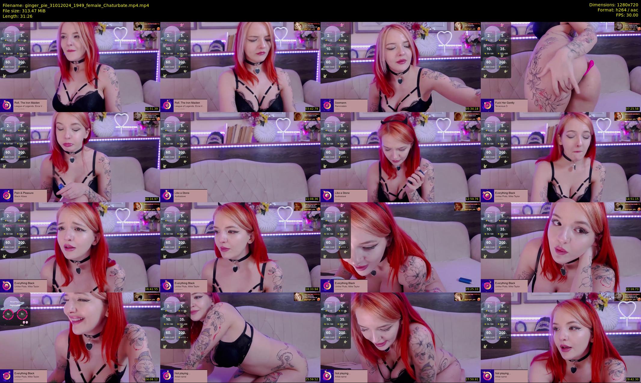ginger_pie — 32 minute Chaturbate female cam show recording, 720p, Jan 31, 2024