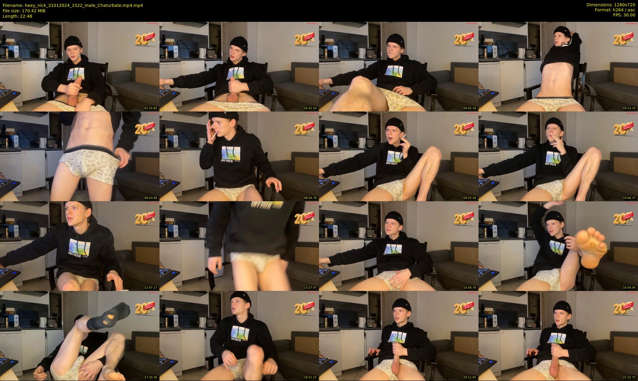 heey_nick — 23 minute Chaturbate male cam show recording, 720p, Jan 31, 2024