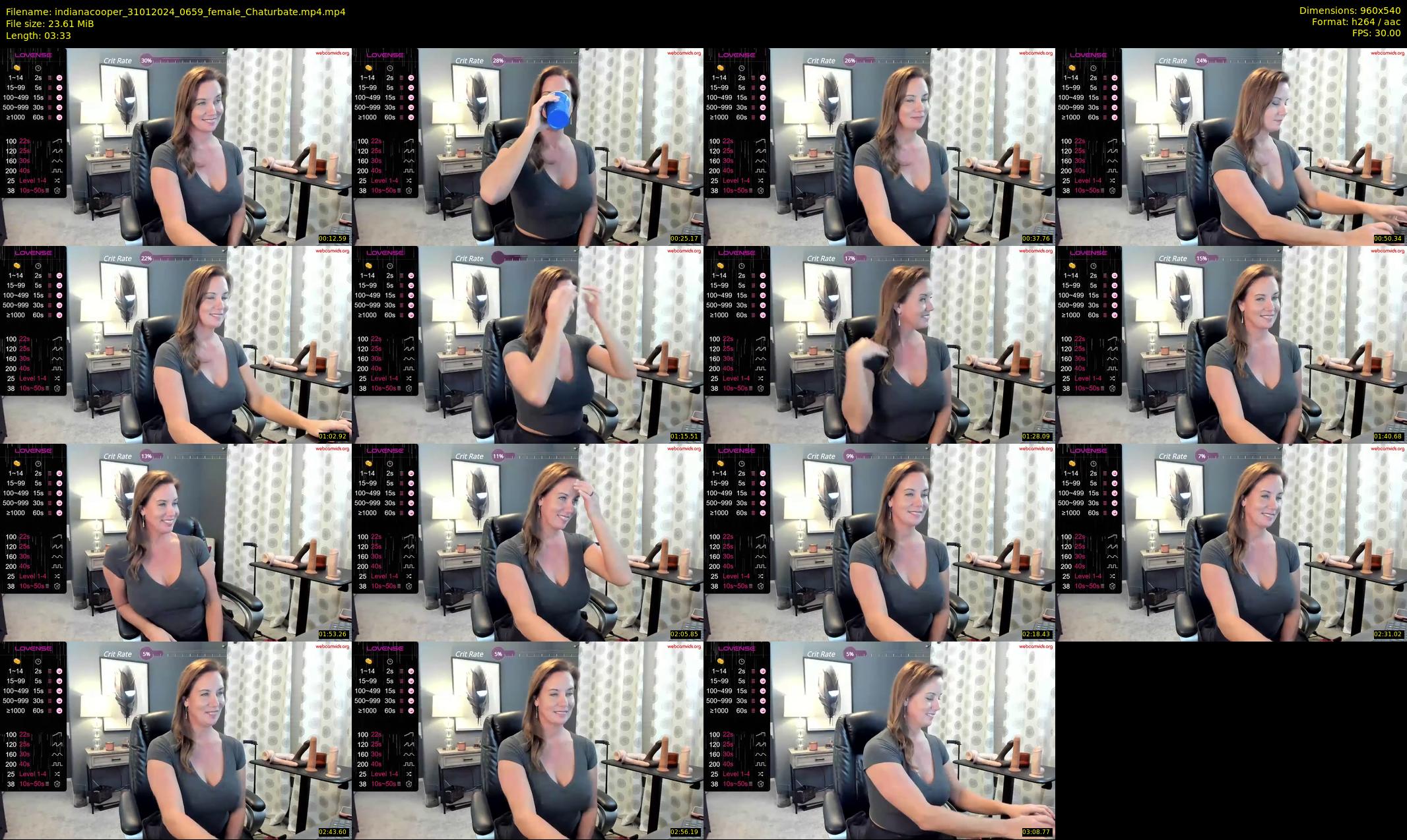 indianacooper — 4 minute Chaturbate female cam show recording, 480p, Jan 31, 2024