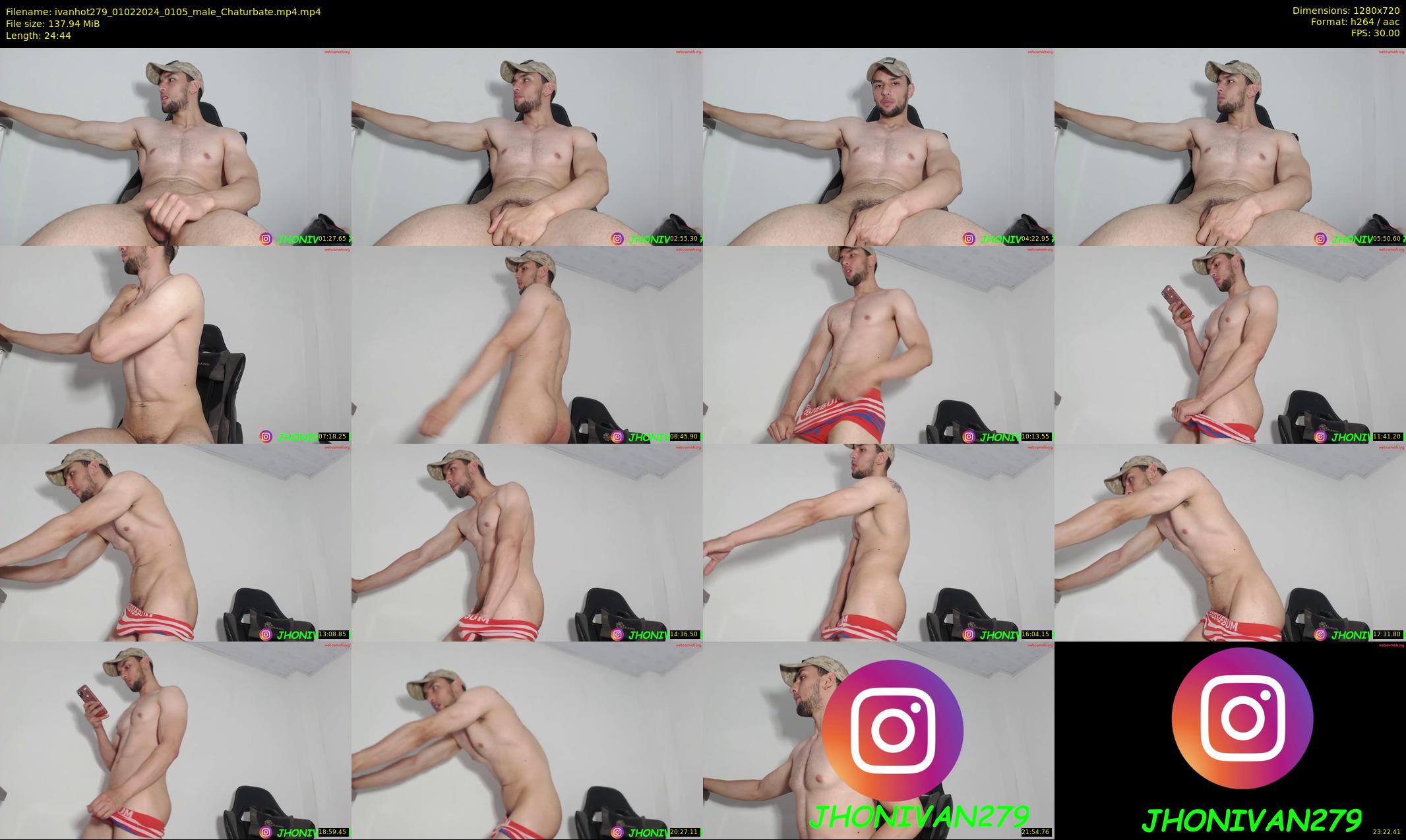 ivanhot279 — 25 minute Chaturbate male cam show recording, 720p, Feb 1, 2024