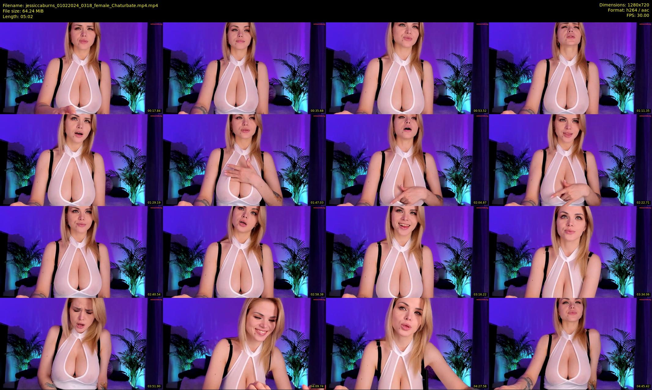 jessiccaburns — 6 minute Chaturbate female cam show recording, 720p, Feb 1, 2024