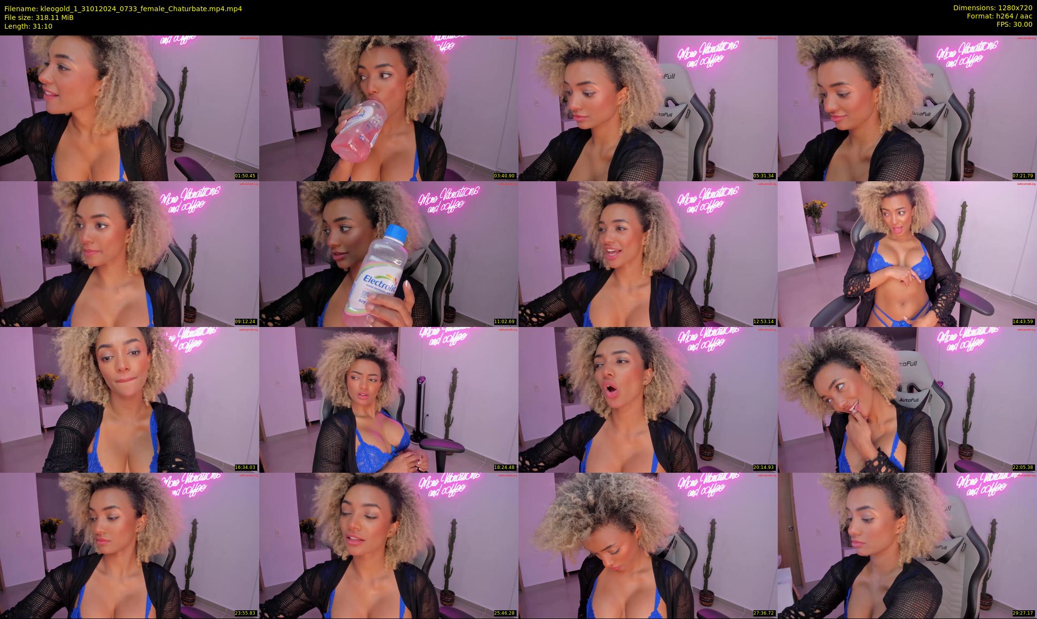 kleogold_1 — 32 minute Chaturbate female cam show recording, 720p, Jan 31, 2024