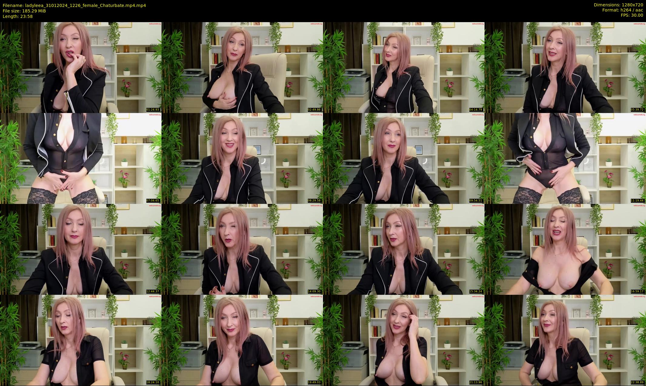 ladyleea — 24 minute Chaturbate female cam show recording, 720p, Jan 31, 2024