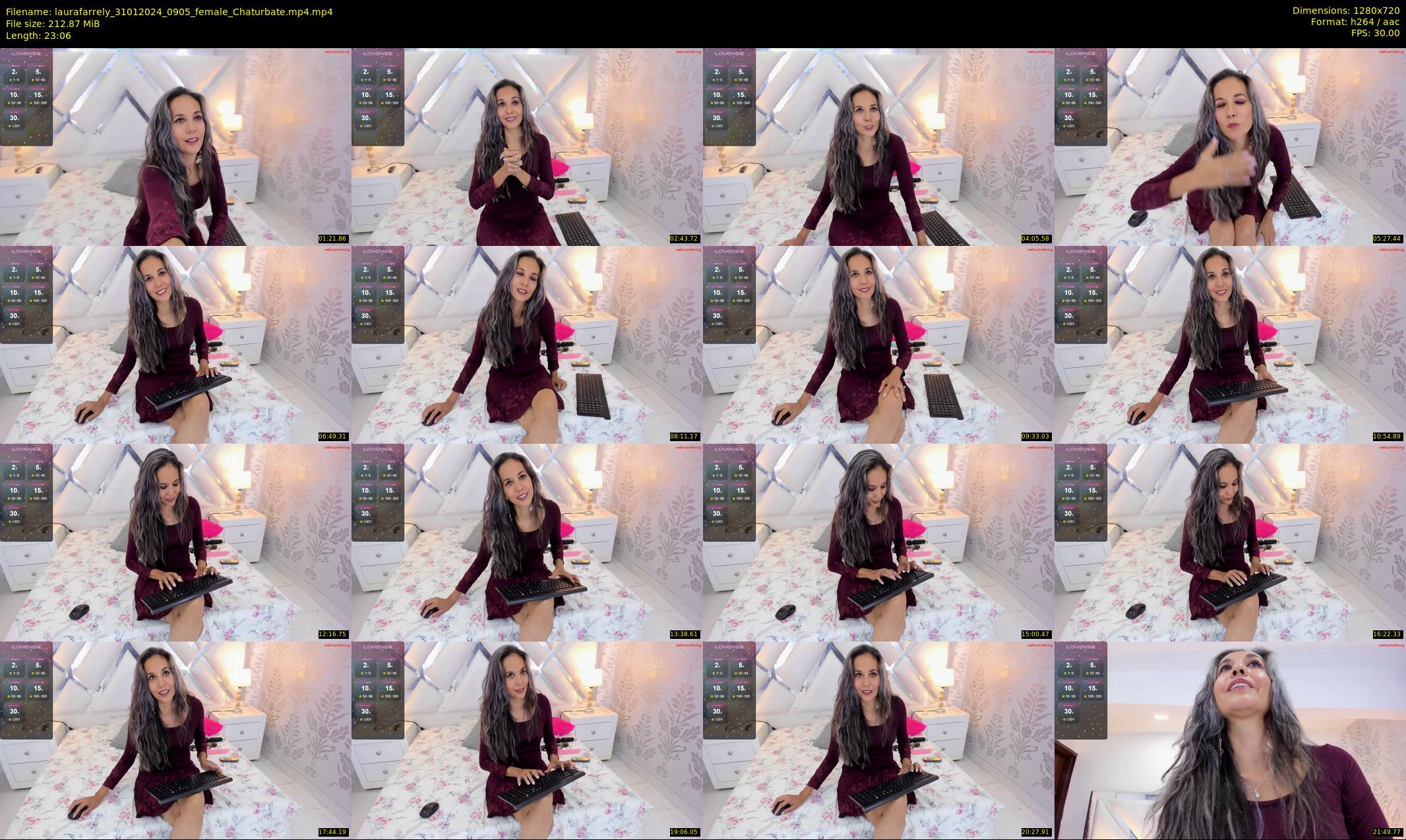 laurafarrely — 24 minute Chaturbate female cam show recording, 720p, Jan 31, 2024