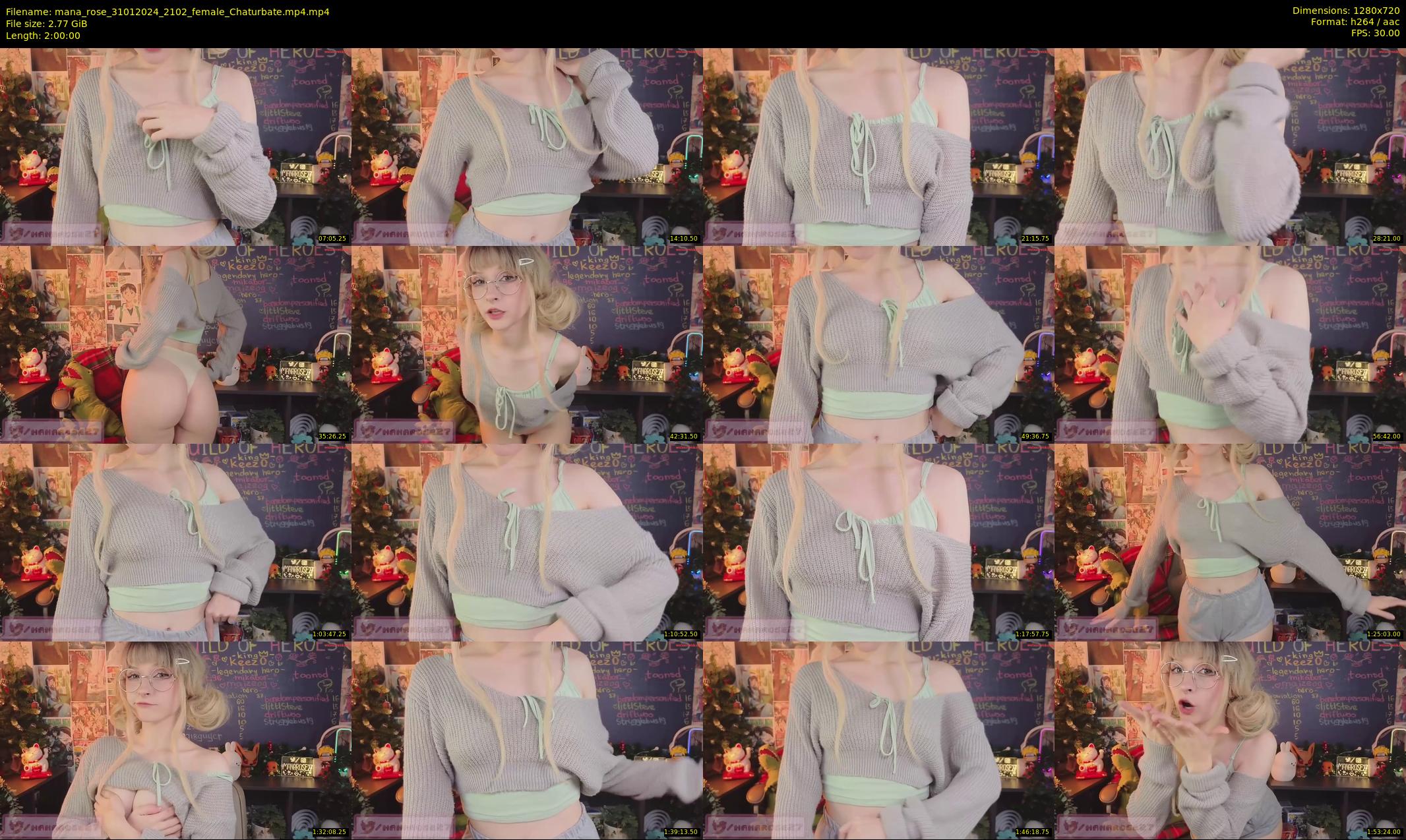 mana_rose — 120 minute Chaturbate female cam show recording, 720p, Jan 31, 2024