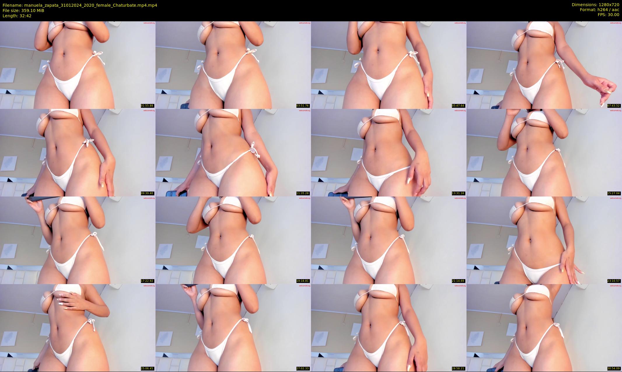 manuela_zapata — 33 minute Chaturbate female cam show recording, 720p, Jan 31, 2024