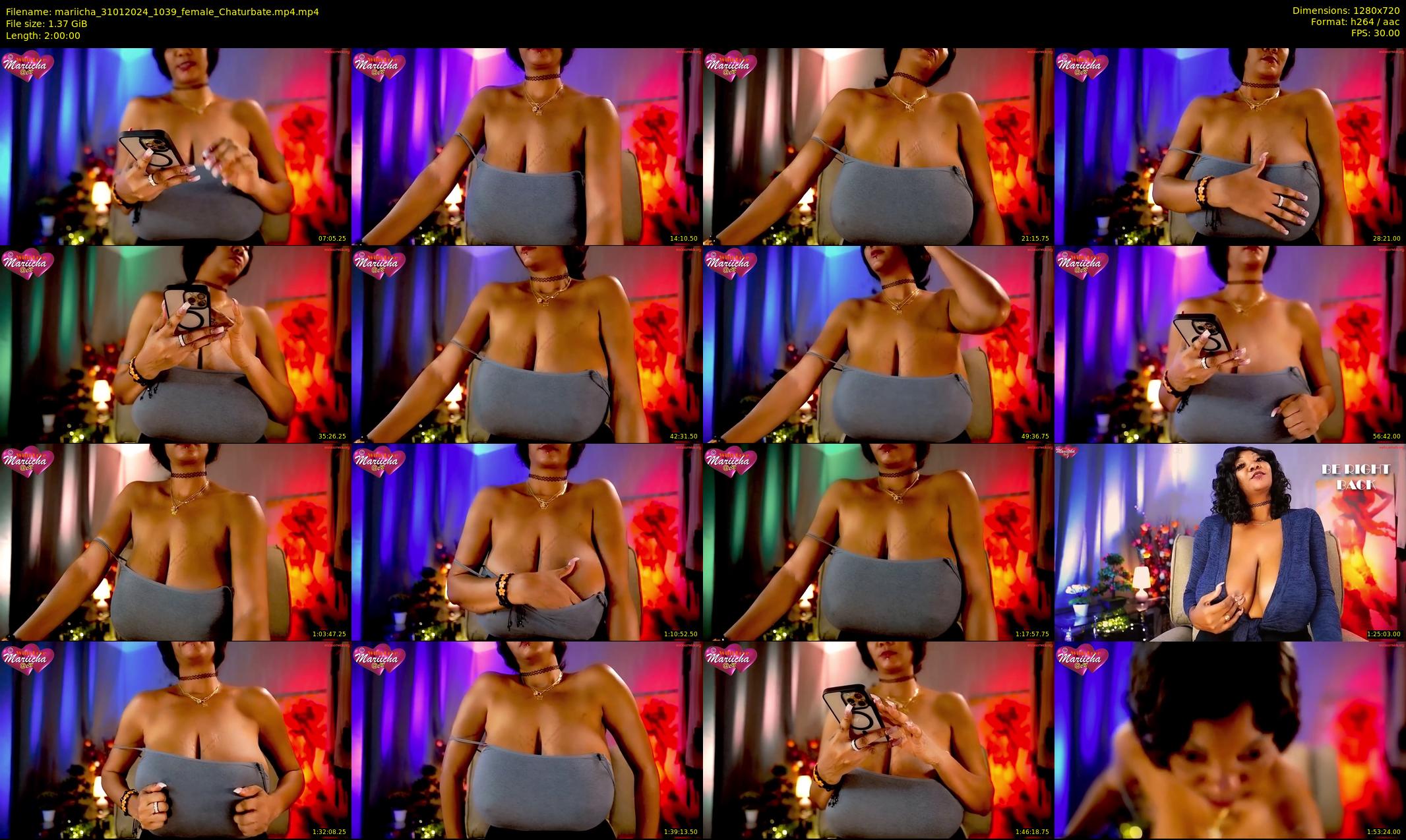 mariicha — 120 minute Chaturbate female cam show recording, 720p, Jan 31, 2024