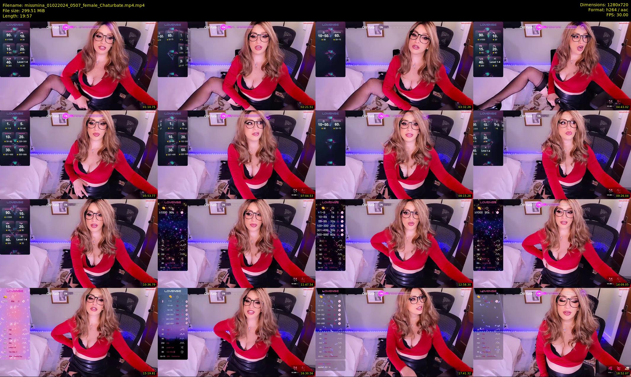 missmina — 20 minute Chaturbate female cam show recording, 720p, Feb 1, 2024