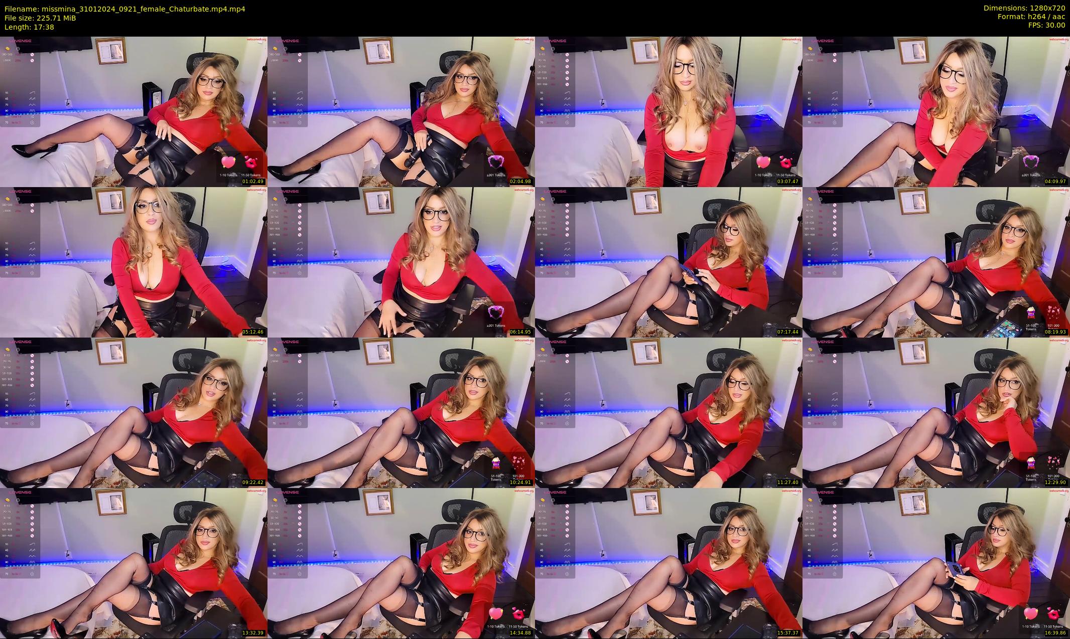 missmina — 18 minute Chaturbate female cam show recording, 720p, Jan 31, 2024