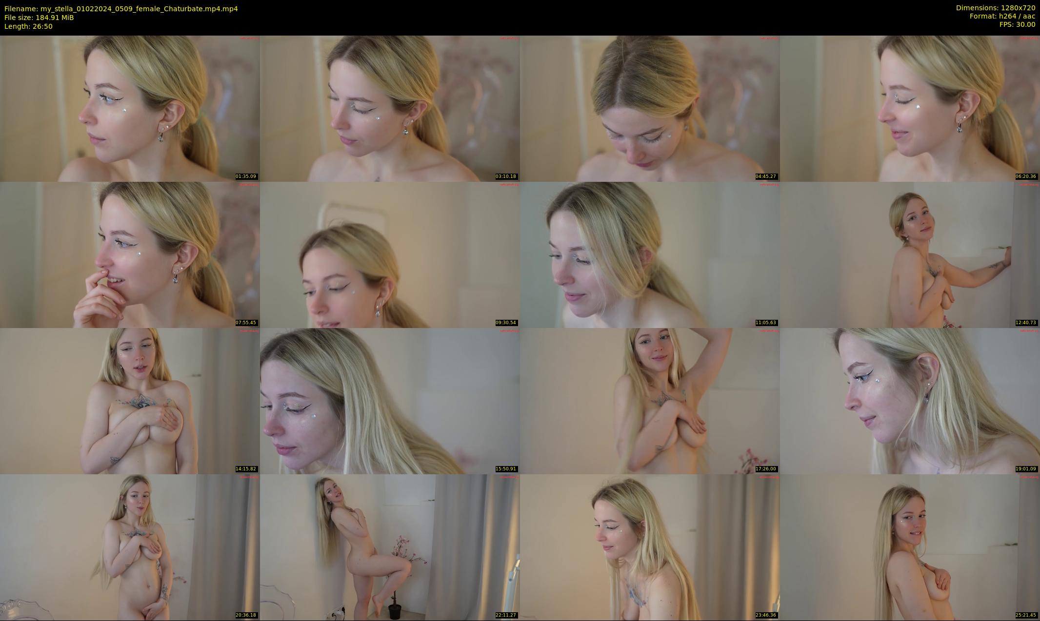 my_stella — 27 minute Chaturbate female cam show recording, 720p, Feb 1, 2024
