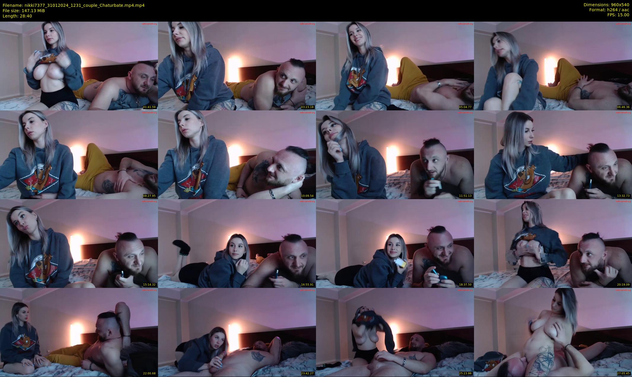 nikki7377 — 29 minute Chaturbate couple cam show recording, 480p, Jan 31, 2024