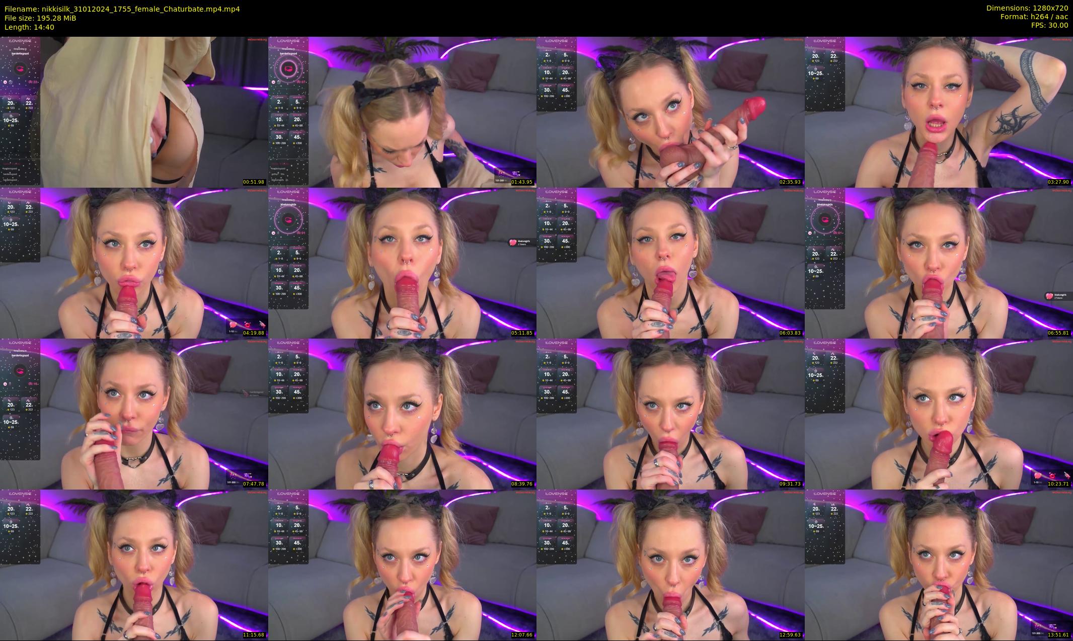 nikkisilk — 15 minute Chaturbate female cam show recording, 720p, Jan 31, 2024