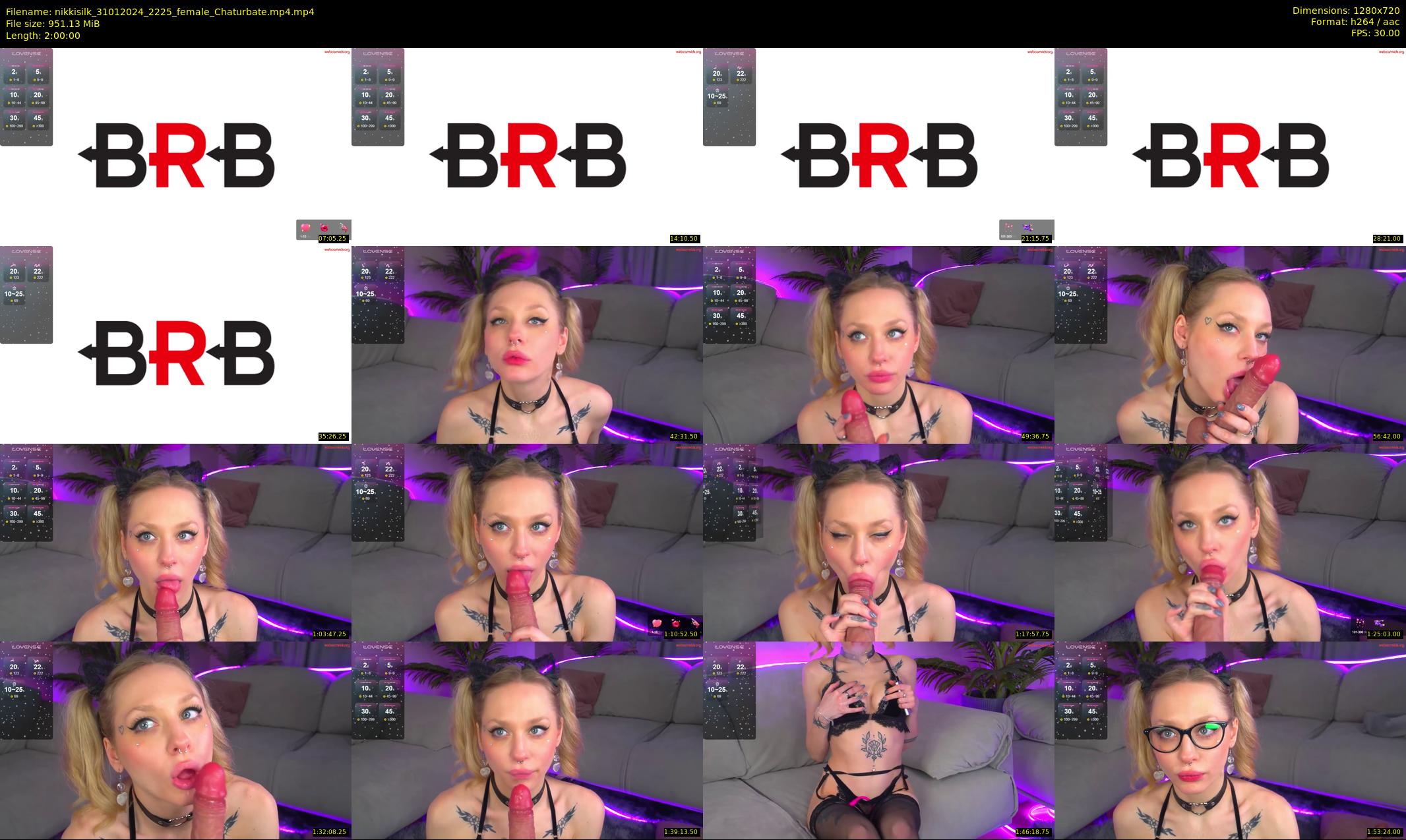 nikkisilk — 120 minute Chaturbate female cam show recording, 720p, Jan 31, 2024
