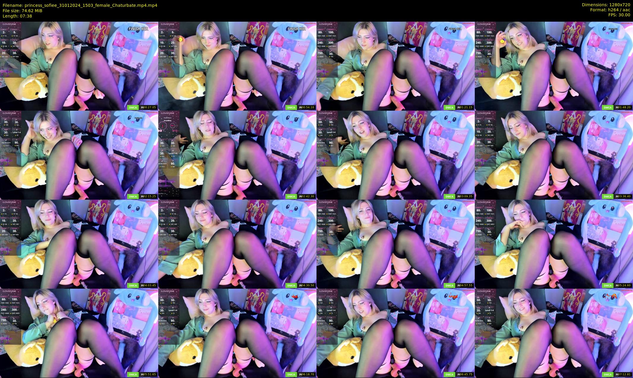 princess_sofiee — 8 minute Chaturbate female cam show recording, 720p, Jan 31, 2024