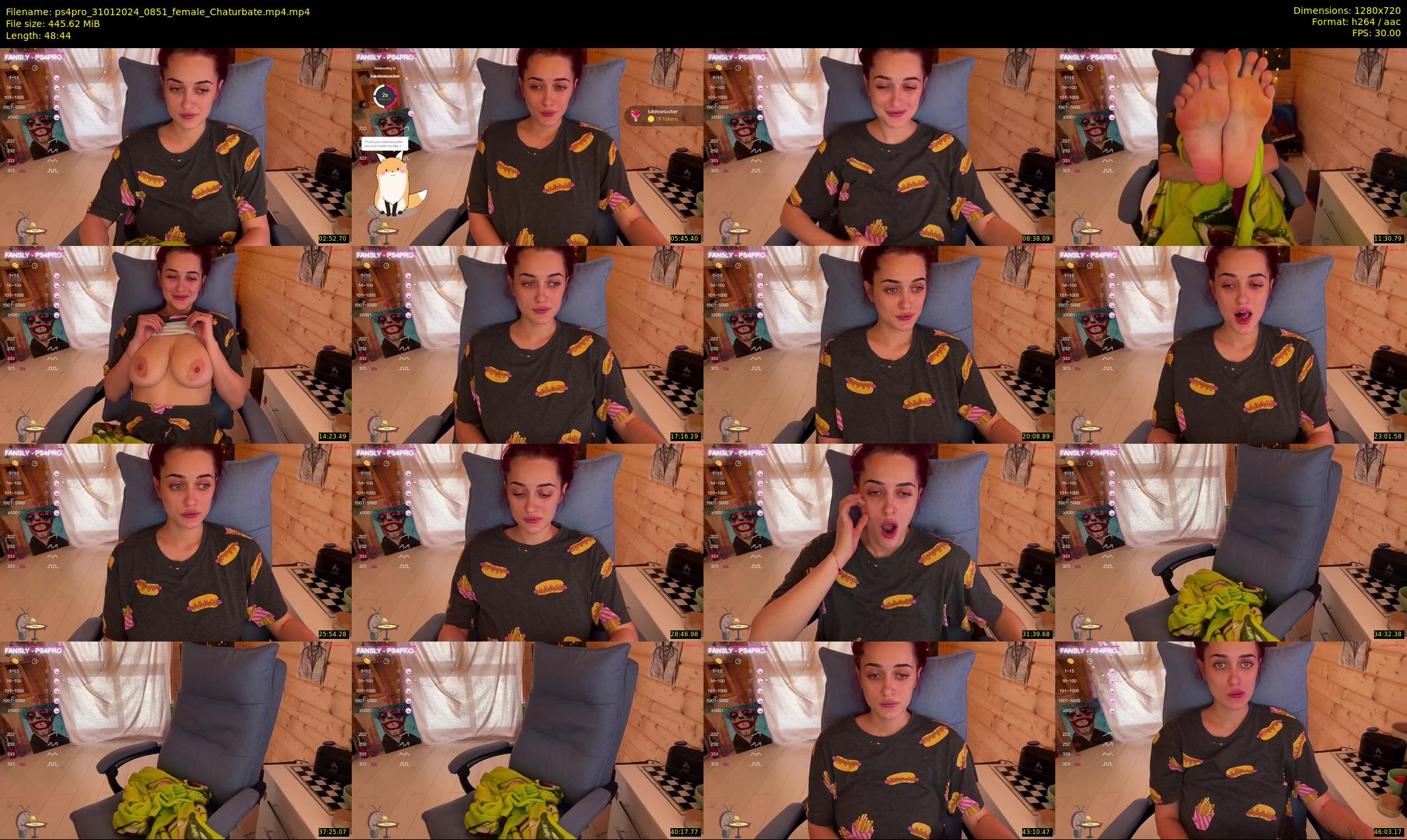 ps4pro — 49 minute Chaturbate female cam show recording, 720p, Jan 31, 2024