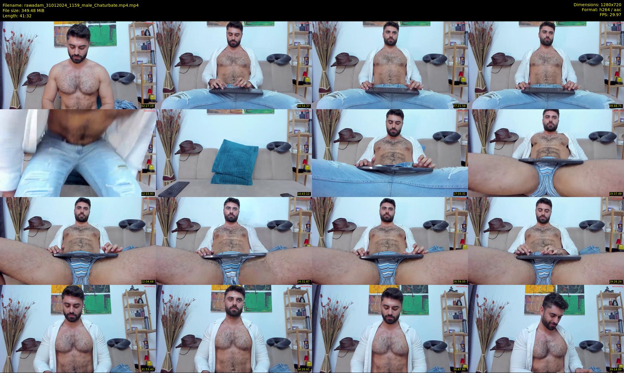 rawadam — 42 minute Chaturbate male cam show recording, 720p, Jan 31, 2024