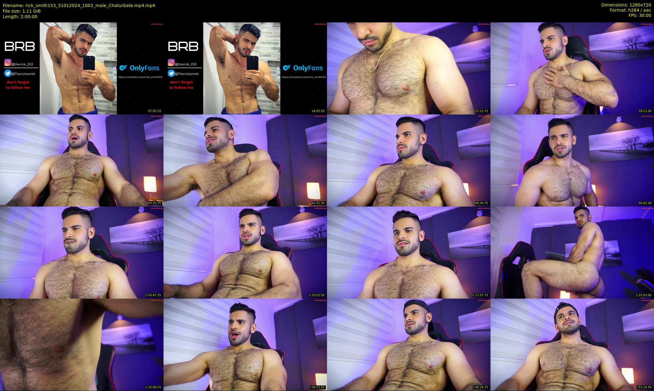rick_smith153 — 120 minute Chaturbate male cam show recording, 720p, Jan 31, 2024