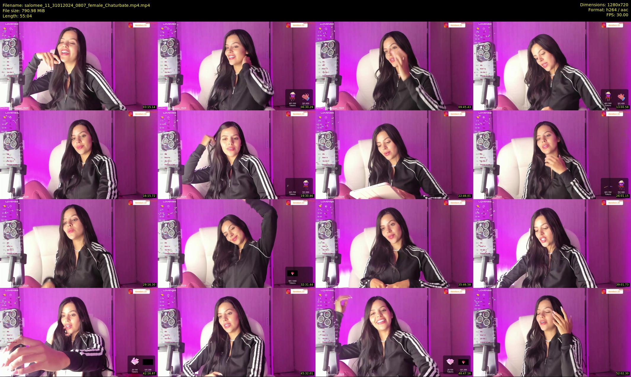 salomee_11 — 56 minute Chaturbate female cam show recording, 720p, Jan 31, 2024