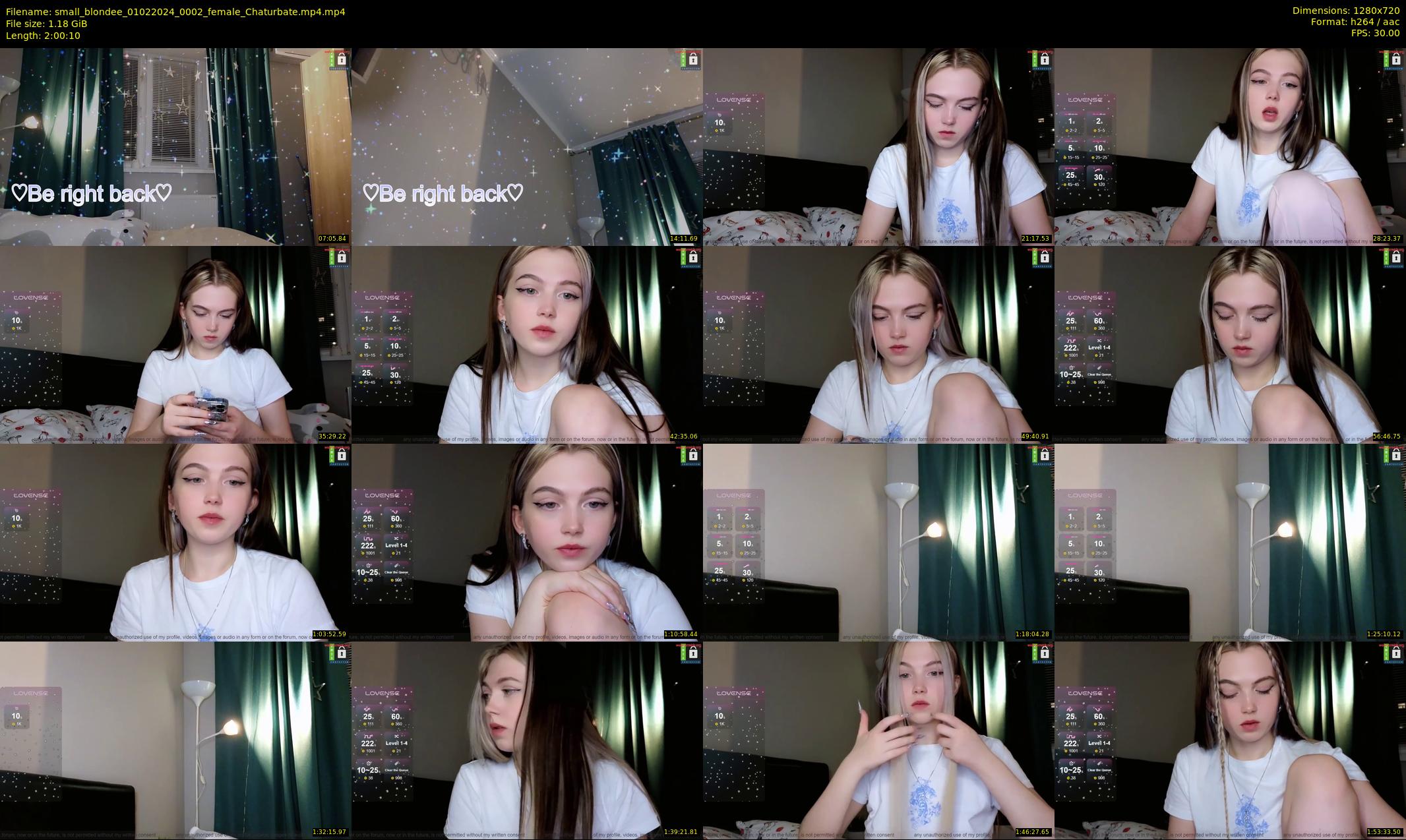 small_blondee — 121 minute Chaturbate female cam show recording, 720p, Feb 1, 2024