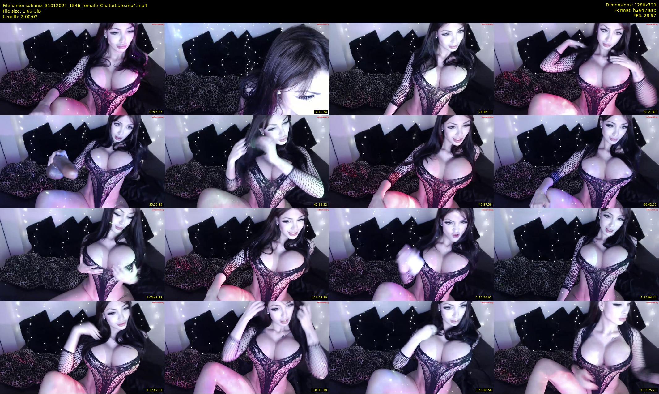 sofianix — 121 minute Chaturbate female cam show recording, 720p, Jan 31, 2024