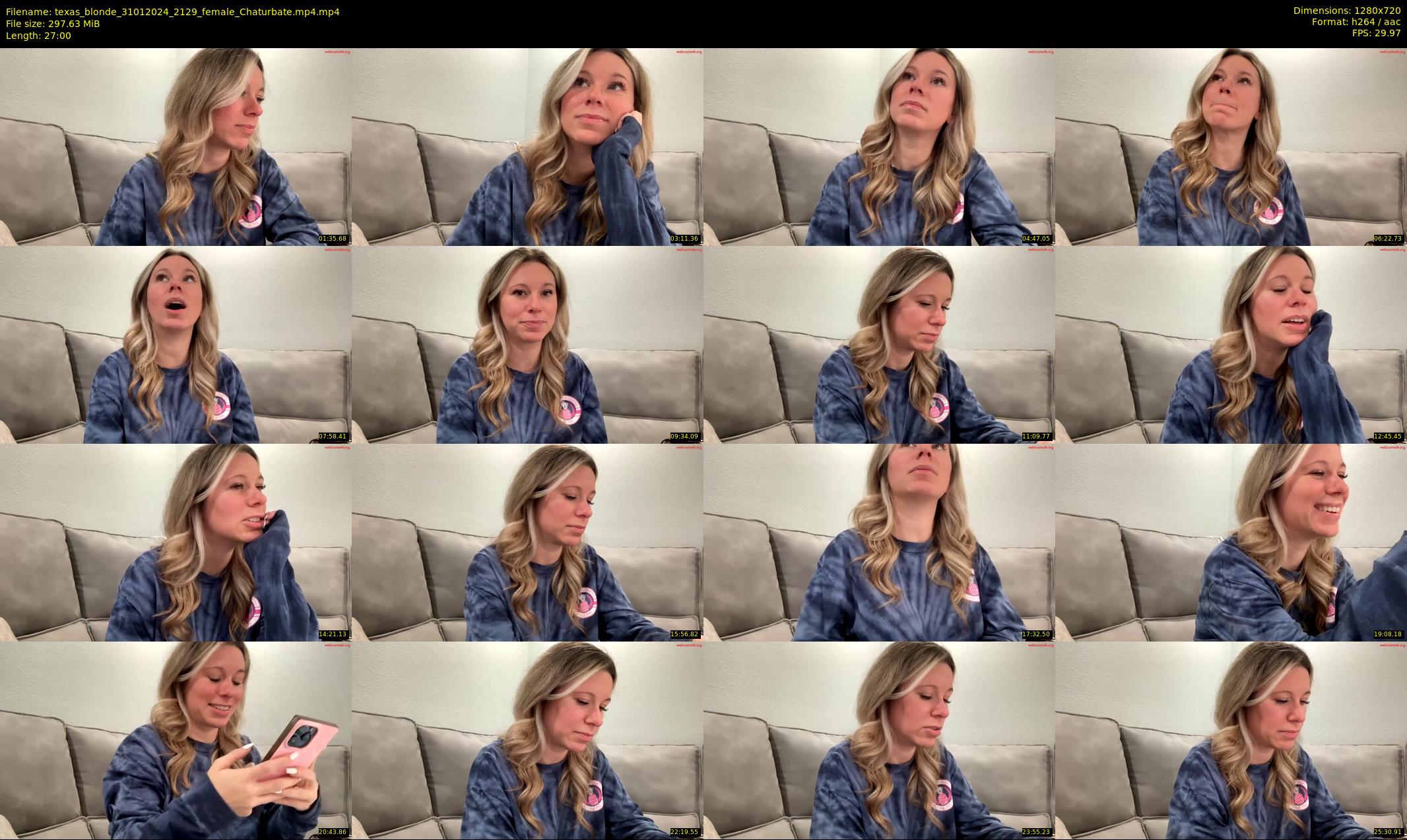 texas_blonde — 27 minute Chaturbate female cam show recording, 720p, Jan 31, 2024