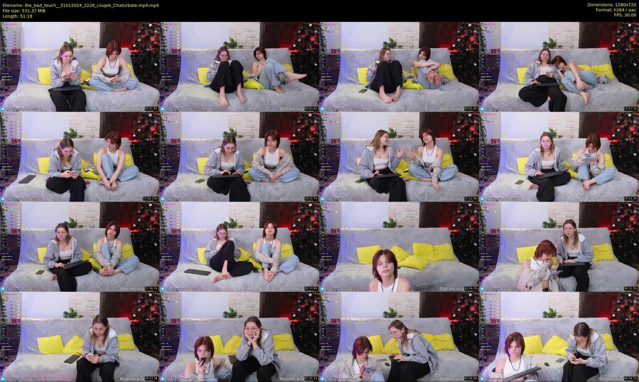 the_bad_touch_ — 52 minute Chaturbate couple cam show recording, 720p, Jan 31, 2024