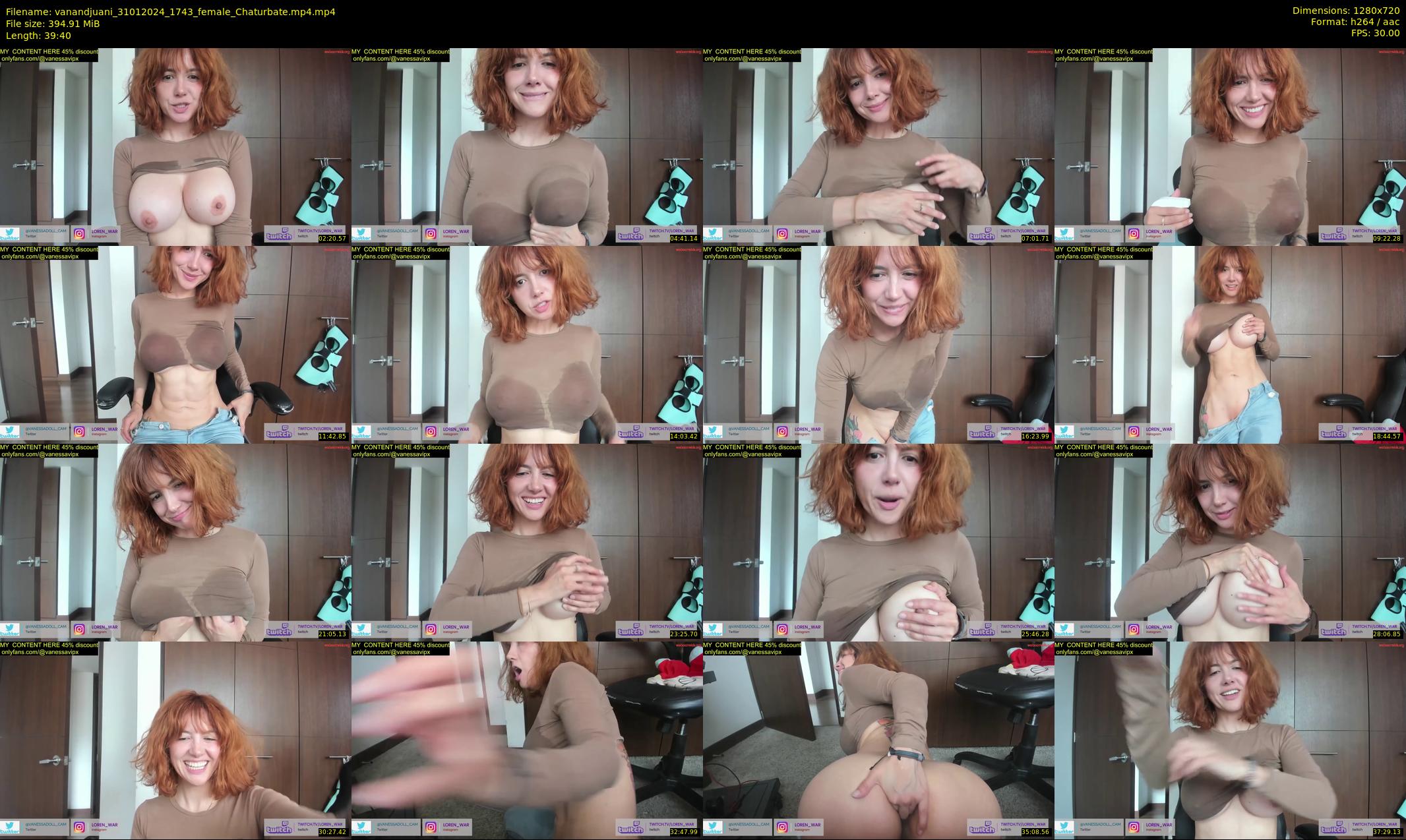 vanandjuani — 40 minute Chaturbate female cam show recording, 720p, Jan 31, 2024