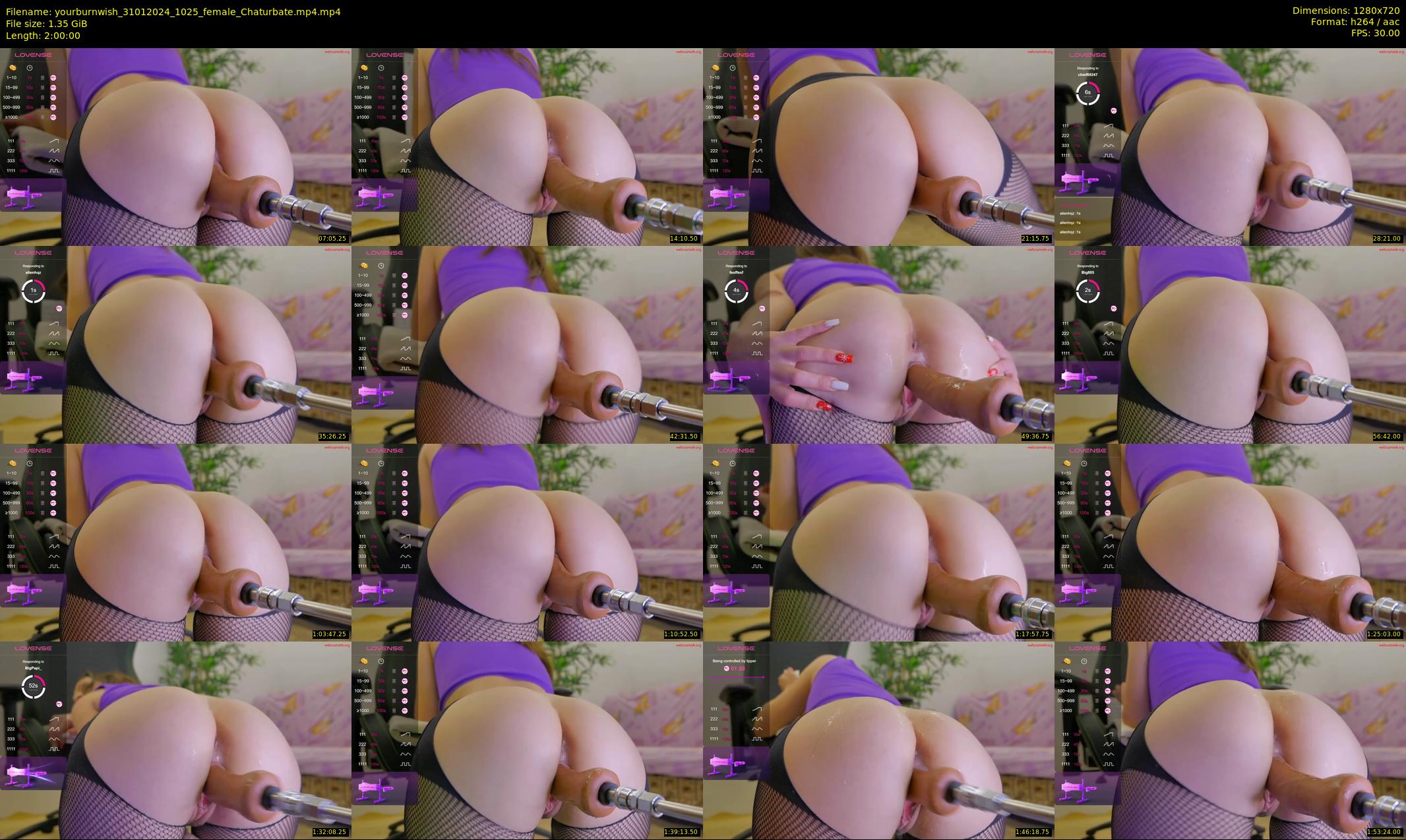 yourburnwish — 120 minute Chaturbate female cam show recording, 720p, Jan 31, 2024