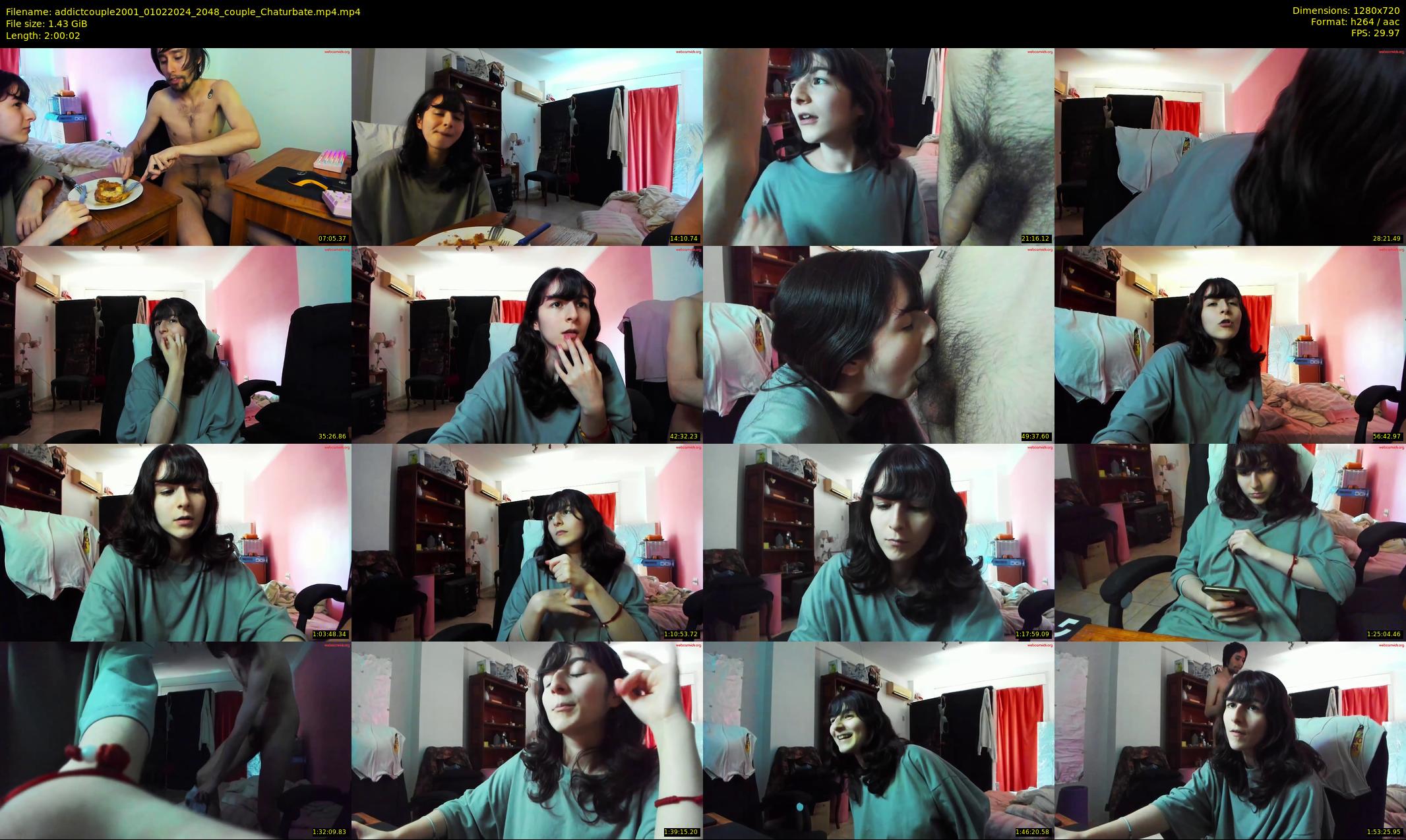addictcouple2001 — 121 minute Chaturbate couple cam show recording, 720p, Feb 1, 2024