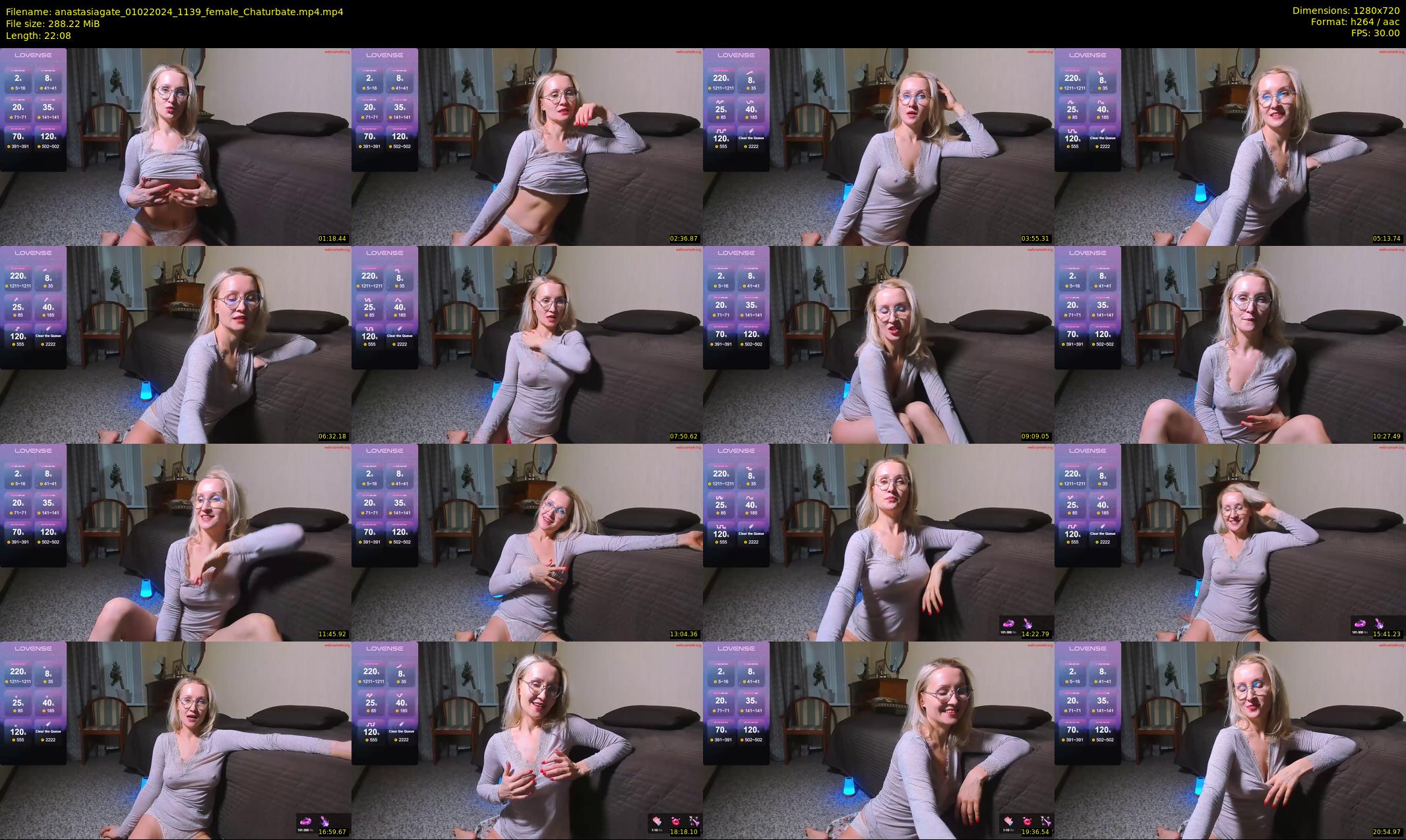 anastasiagate — 23 minute Chaturbate female cam show recording, 720p, Feb 1, 2024