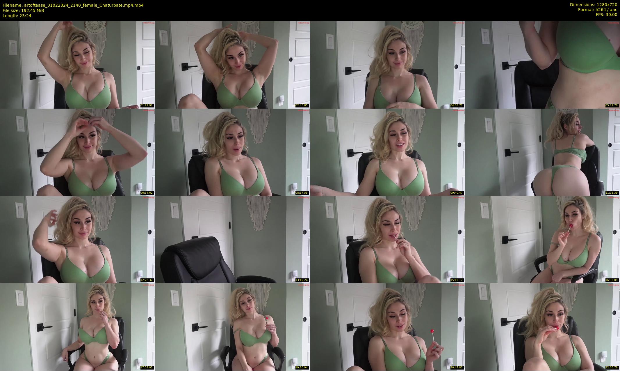 artoftease — 24 minute Chaturbate female cam show recording, 720p, Feb 1, 2024