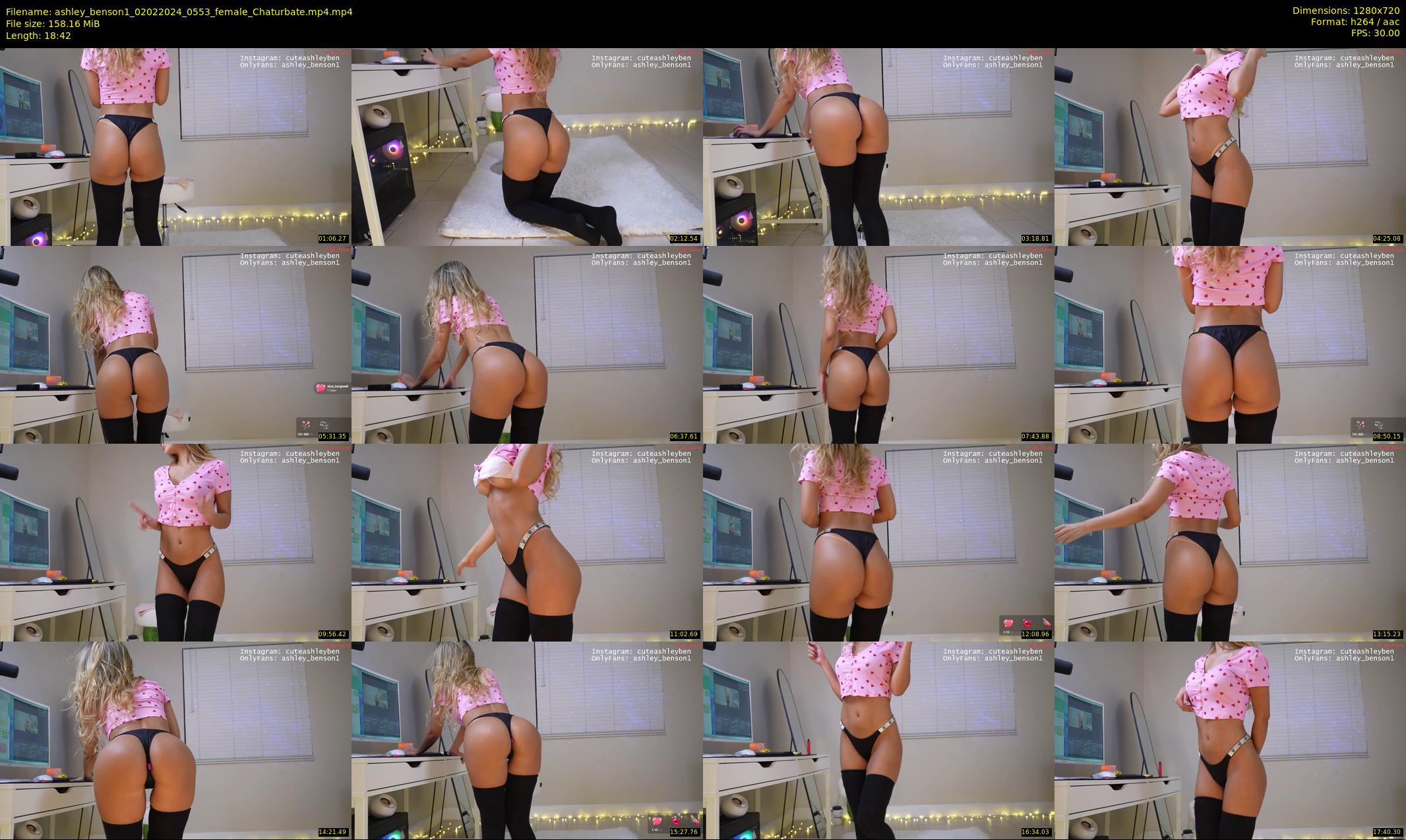 ashley_benson1 — 19 minute Chaturbate female cam show recording, 720p, Feb 2, 2024