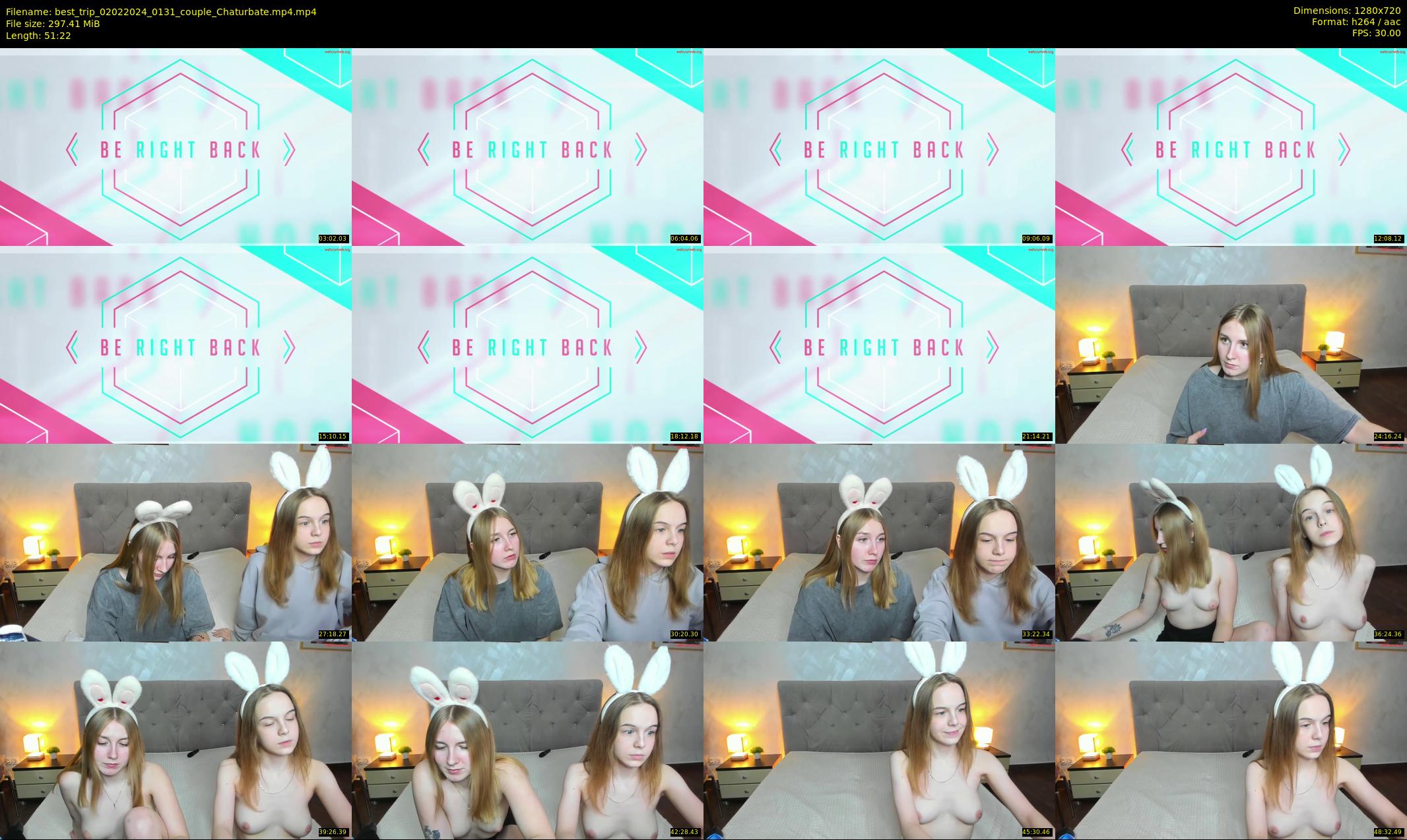 best_trip — 52 minute Chaturbate couple cam show recording, 720p, Feb 2, 2024