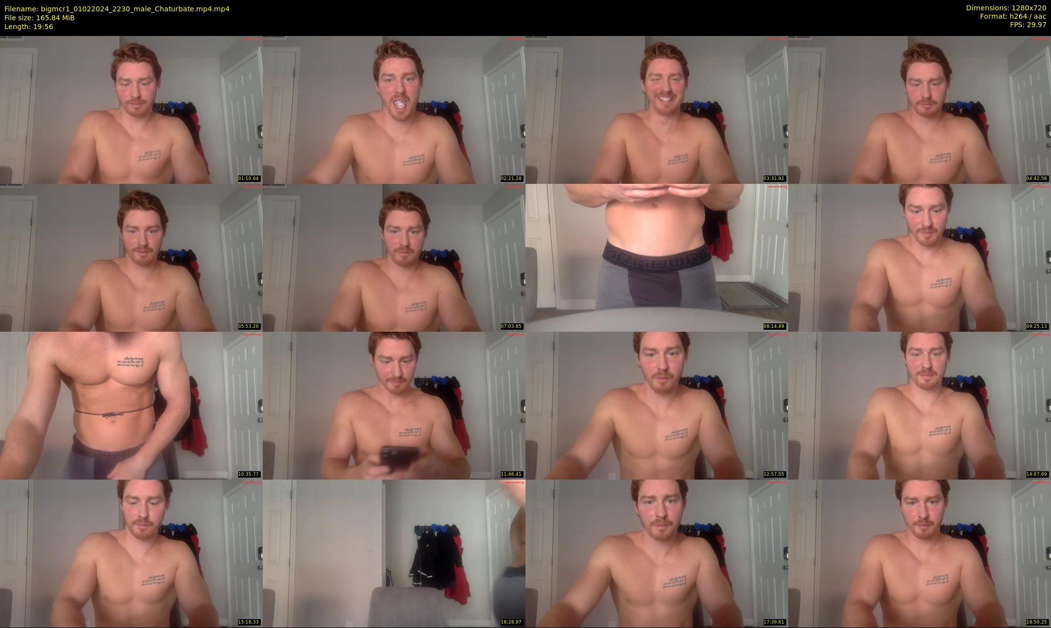 bigmcr1 — 20 minute Chaturbate male cam show recording, 720p, Feb 1, 2024