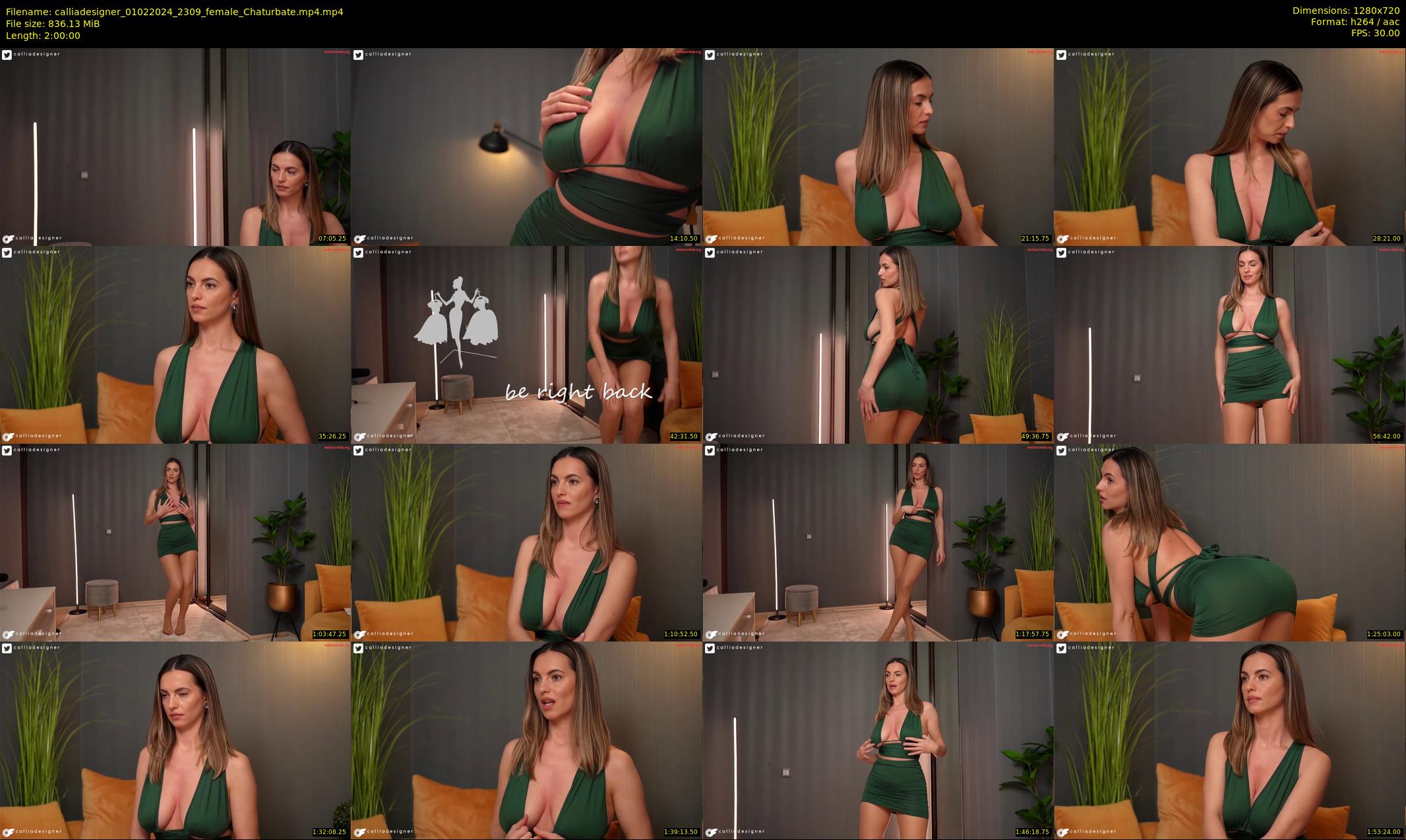 calliadesigner — 120 minute Chaturbate female cam show recording, 720p, Feb 1, 2024