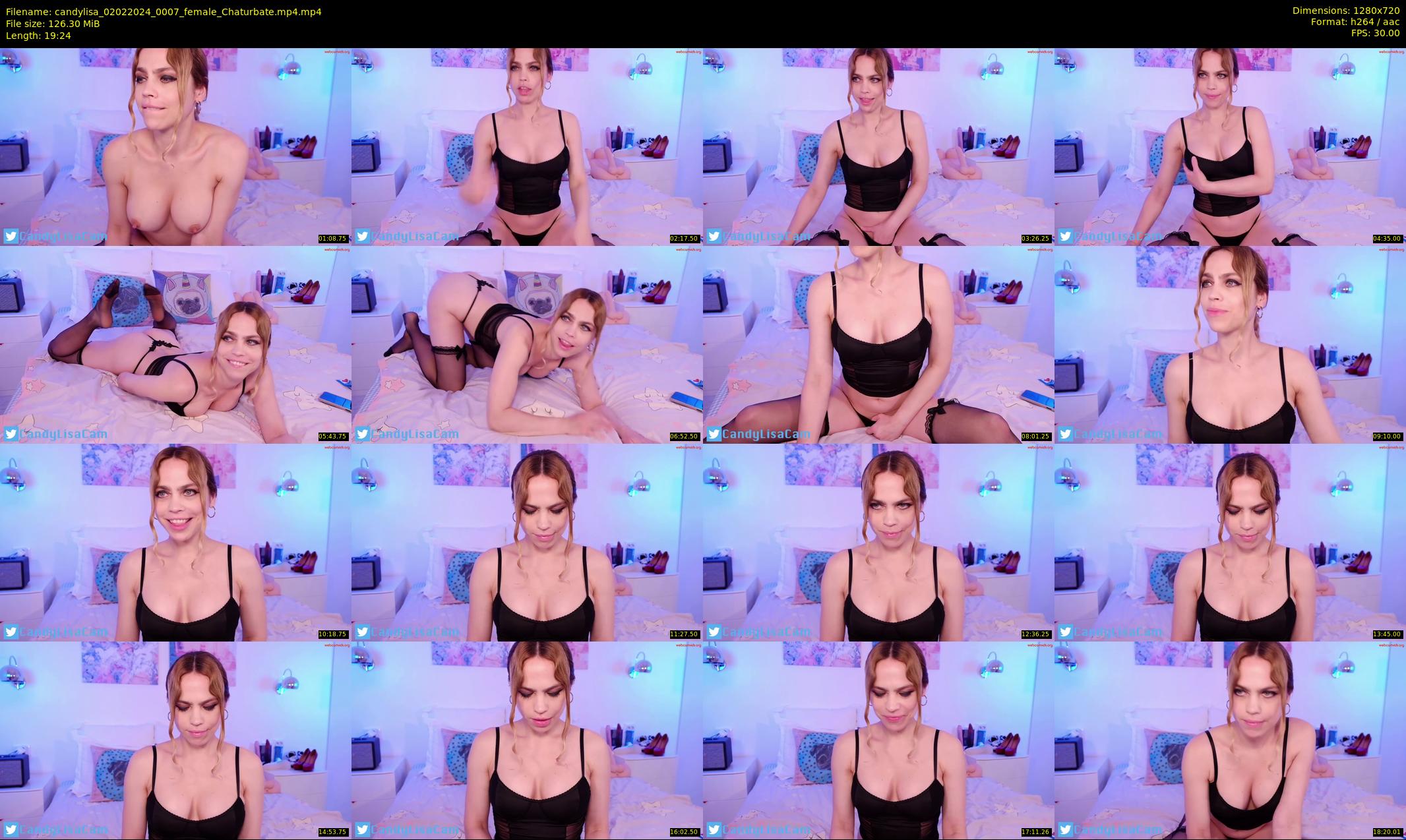 candylisa — 20 minute Chaturbate female cam show recording, 720p, Feb 2, 2024
