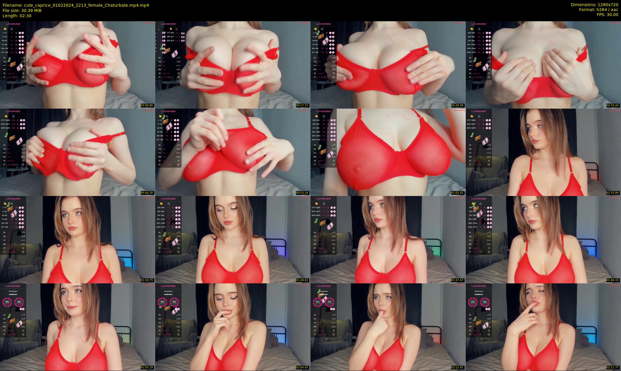 cute_caprice — 3 minute Chaturbate female cam show recording, 720p, Feb 1, 2024
